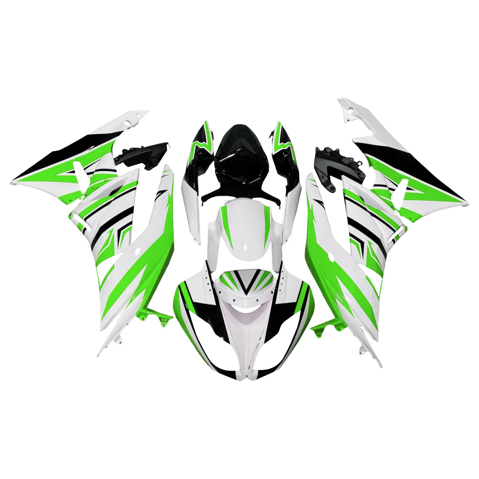 Injectiekuipset carrosserie kunststof ABS geschikt voor Kawasaki ZX6R 636 2009-2012