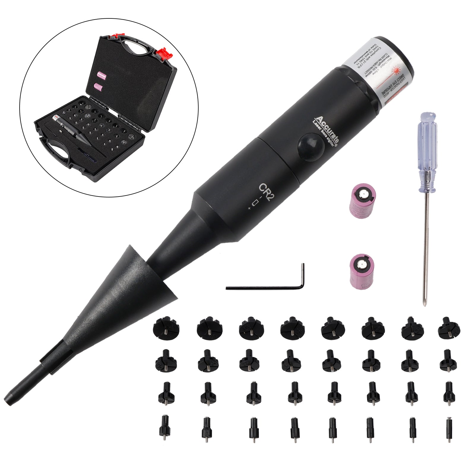 Professionele Laser Bore Sight Kit Meerdere kaliber Verbeterde Red Bore Sighter