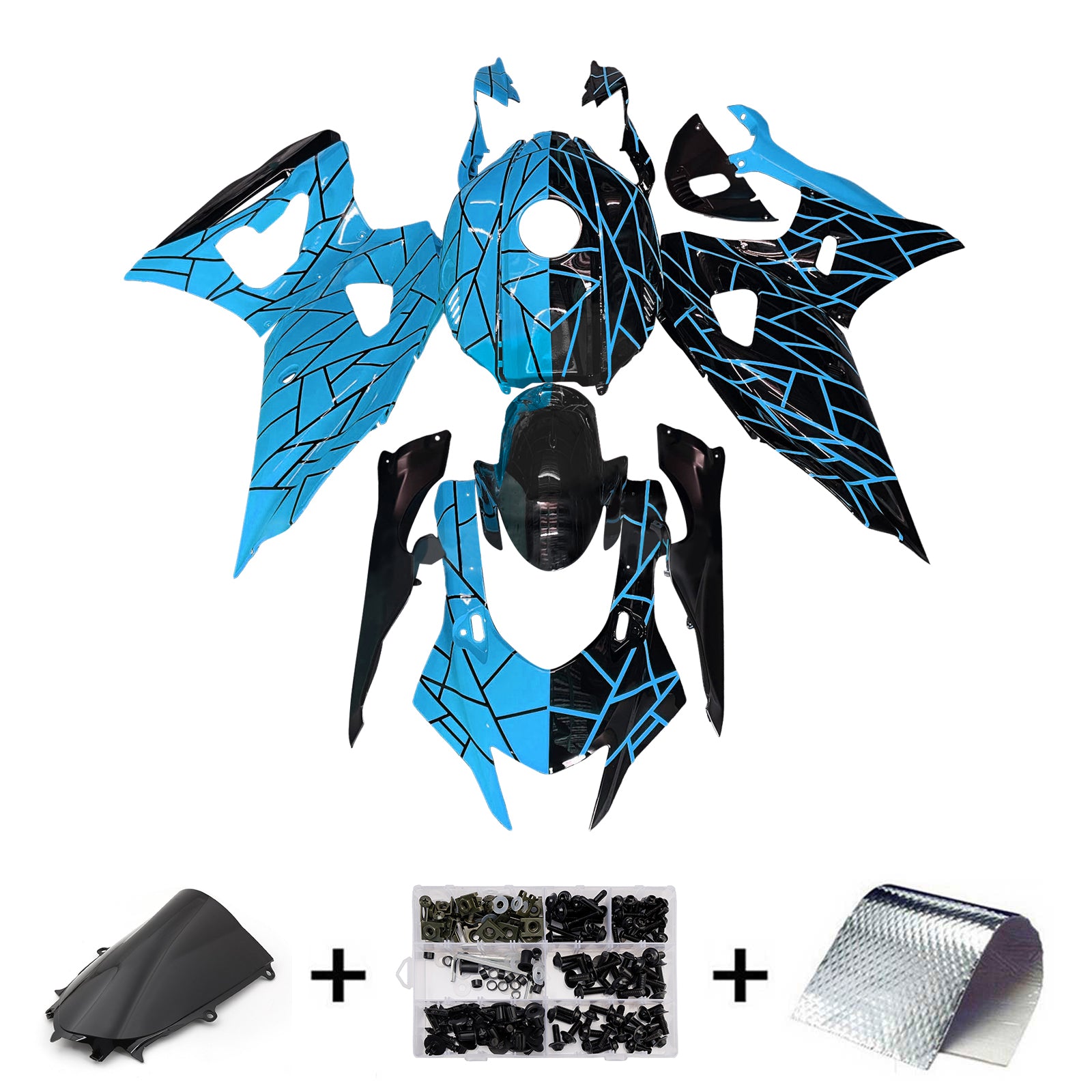 Injectiekuipset carrosserie kunststof ABS geschikt voor Yamaha YZF-R7 2021-2025