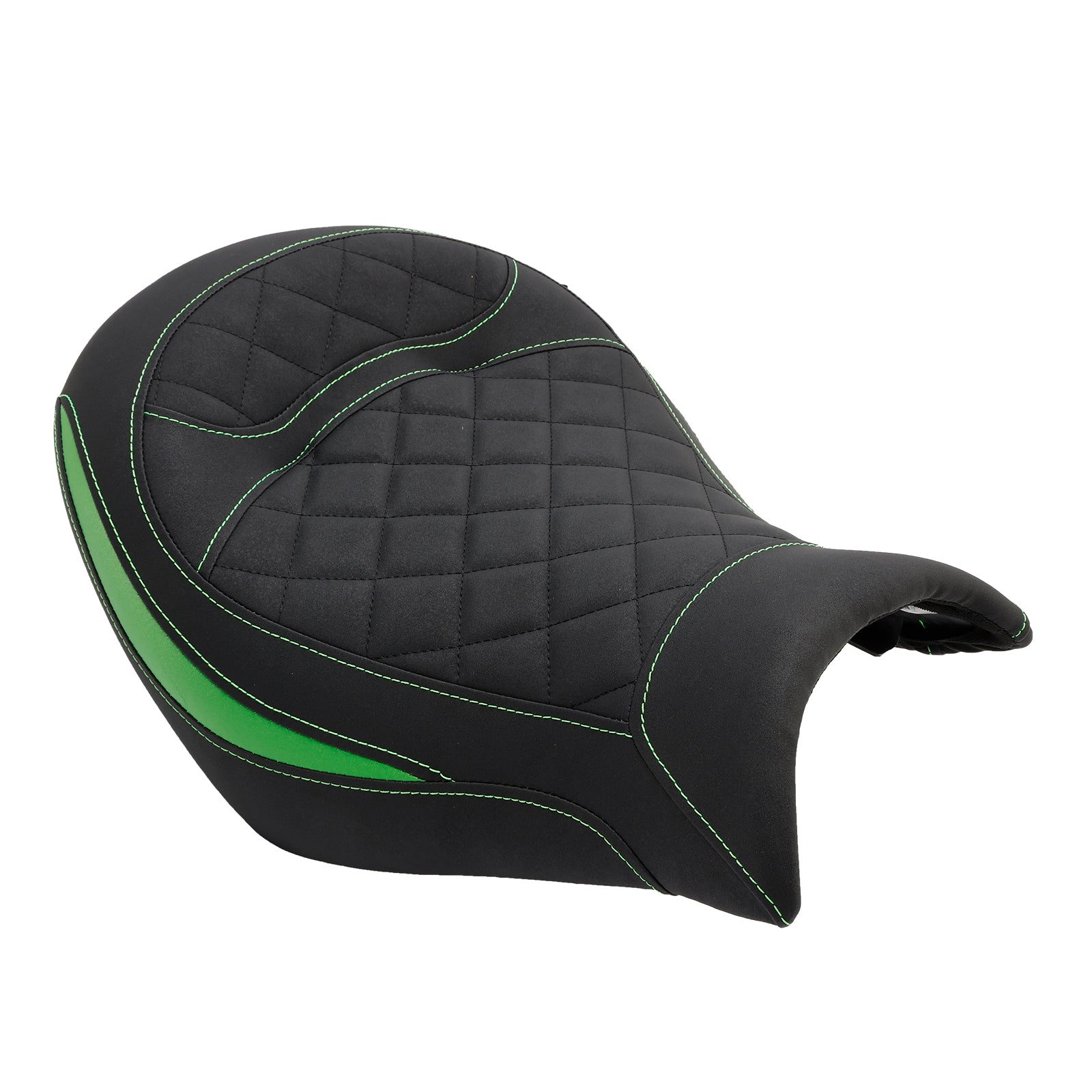 2015-2023 Kawasaki Vulcan S Vn650 Asiento delantero Raider Cojín del conductor Pu Verde