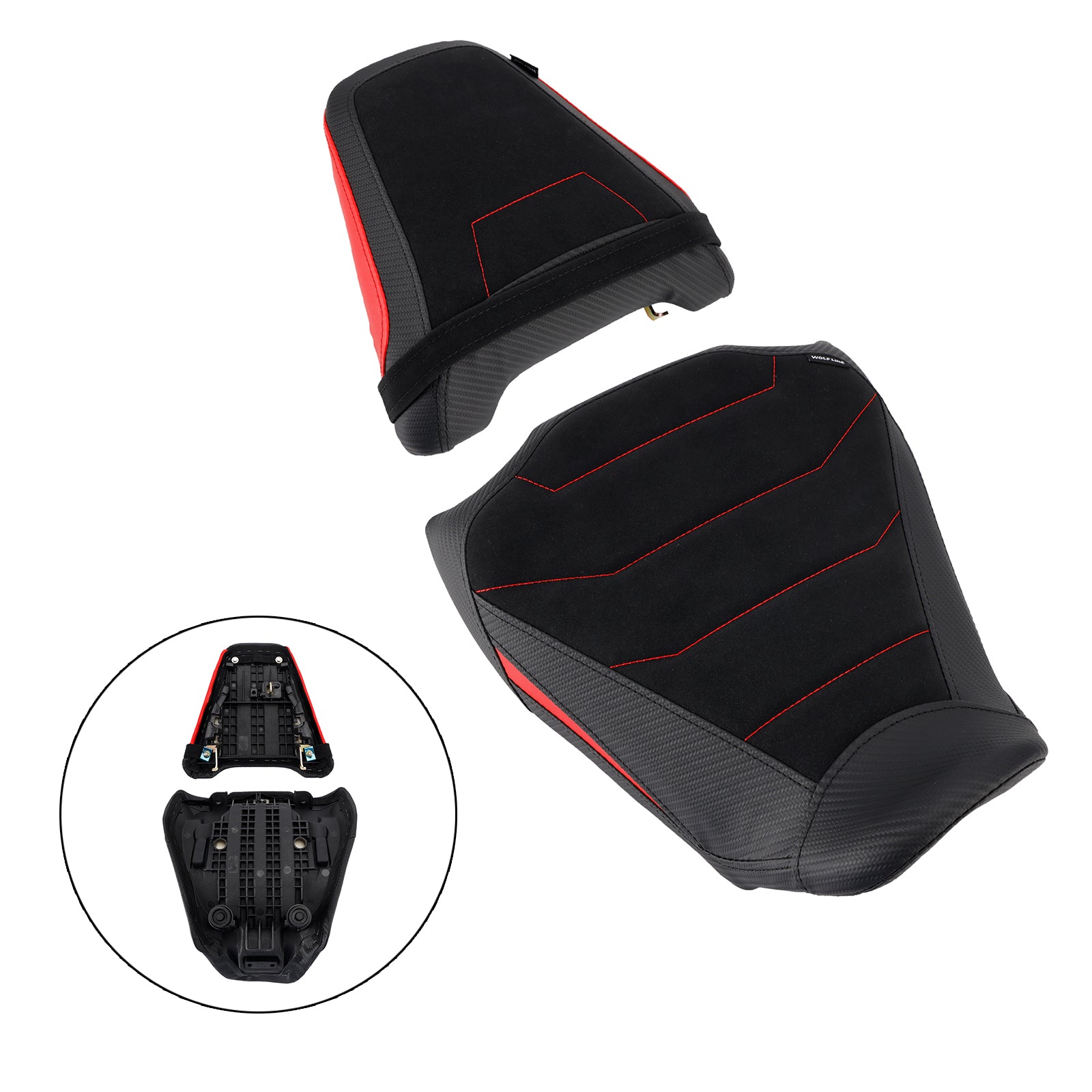 Lower Front W/ Rear Seat Driver Pillion Red2 For Honda Cb650R Cbr650R 2024-2025
