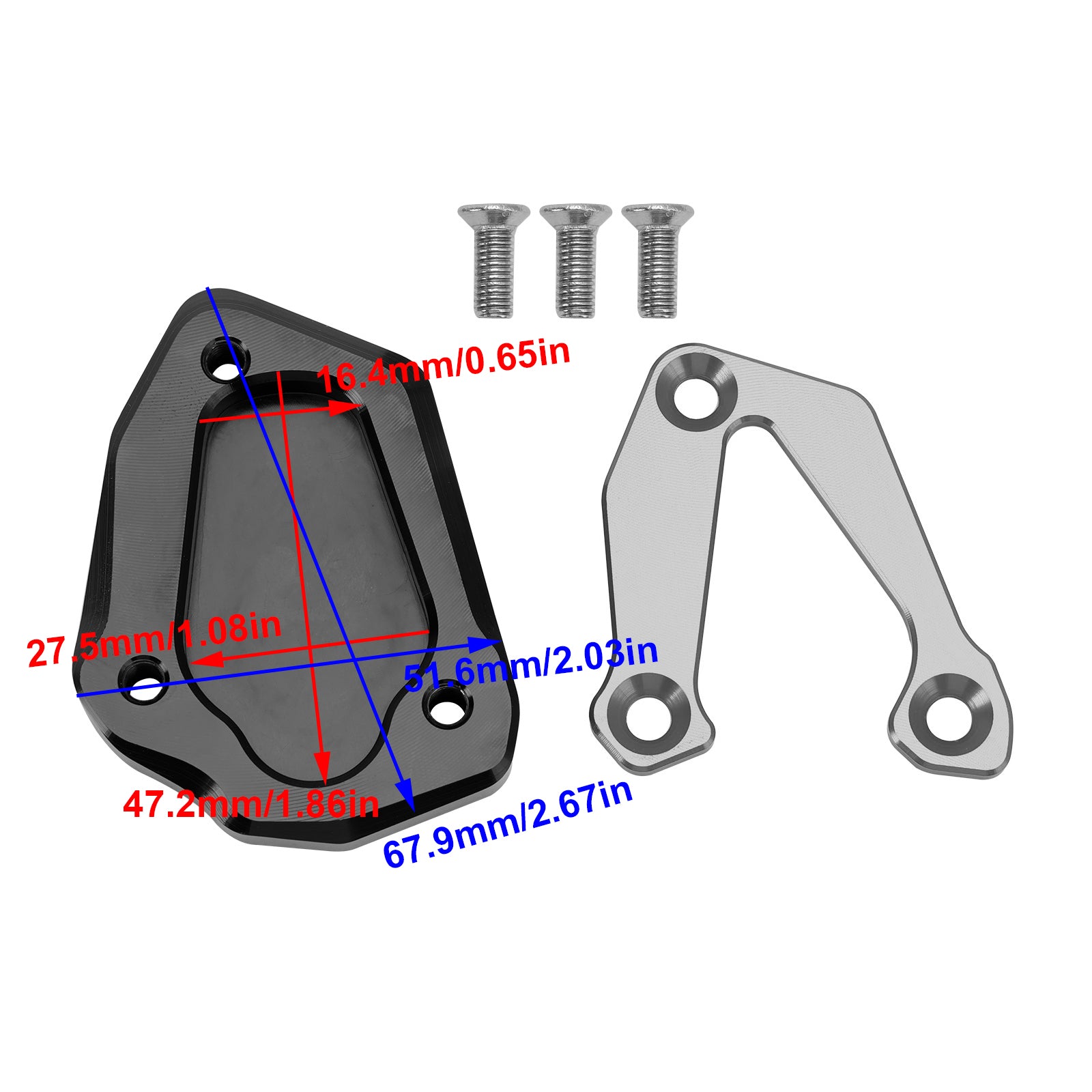 2020+ BMW S1000RR Kickstand Enlarge Plate Pad