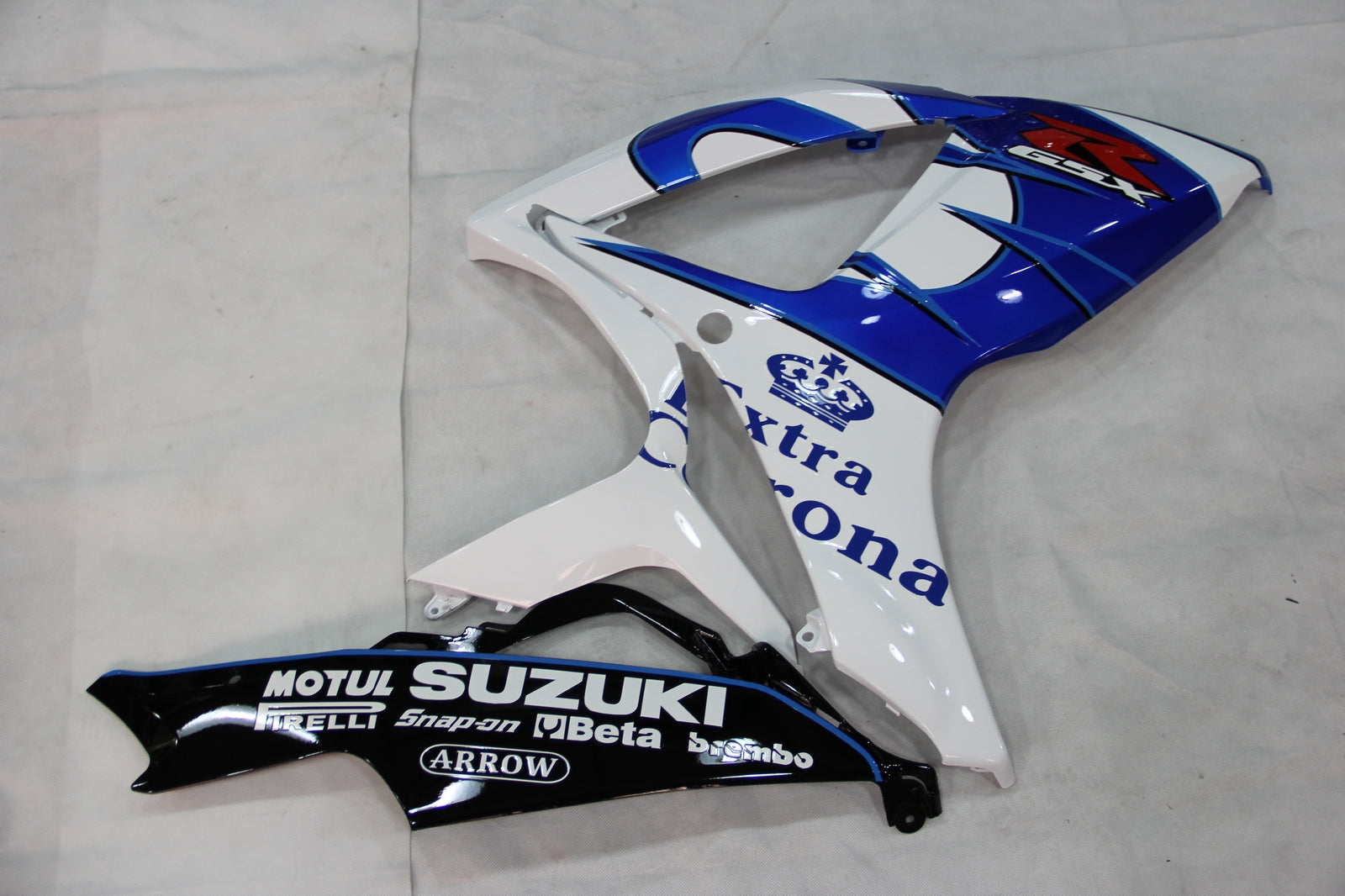 2006-2007 Suzuki GSXR 600 750 White Blue Corona Racing Fairings Generic