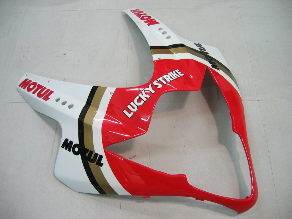 2005-2006 Suzuki GSXR 1000 White & Red Lucky Strike Racing Fairings Generic