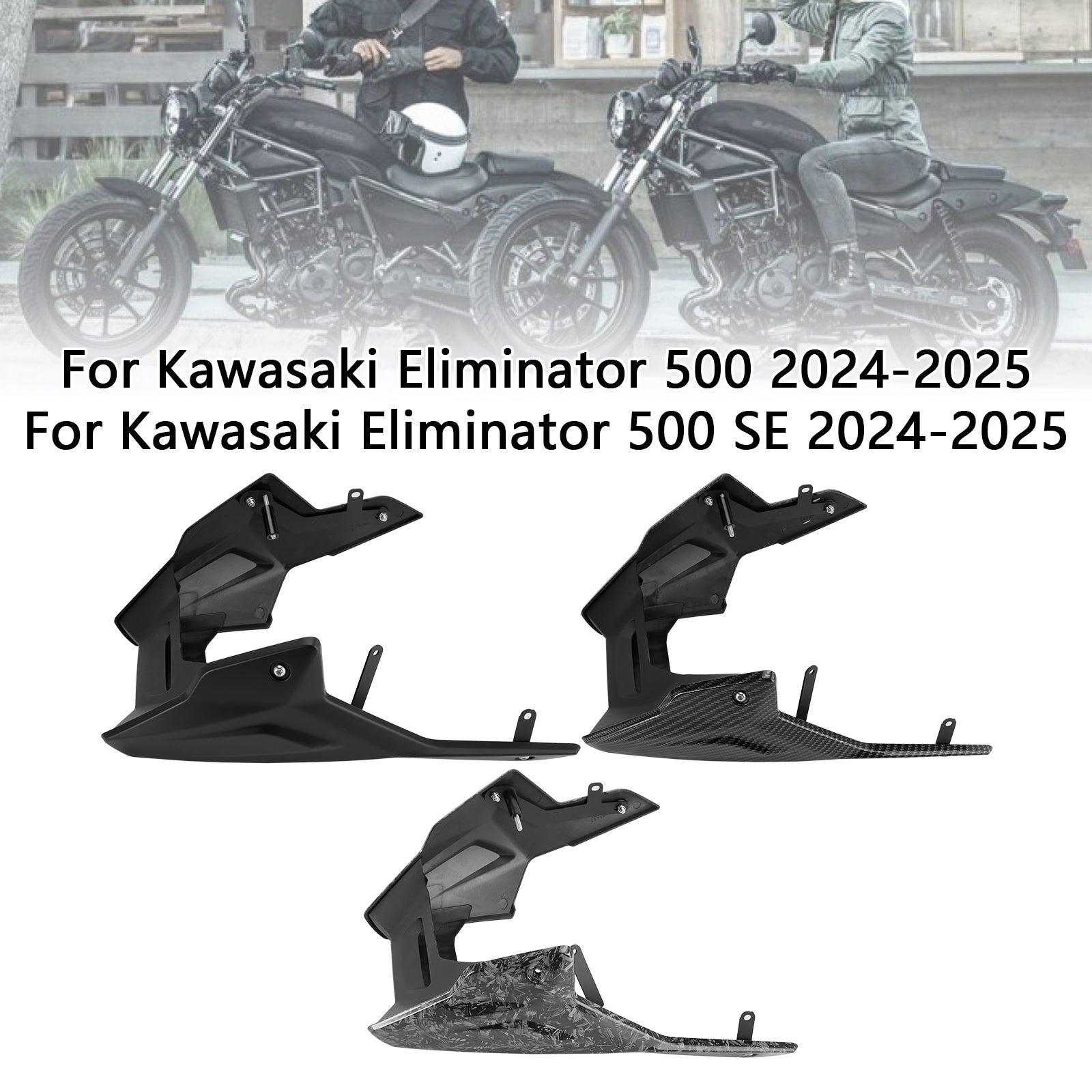 2024-2025 Kawasaki Eliminator 400/450/500 Carénages inférieurs Pan complet