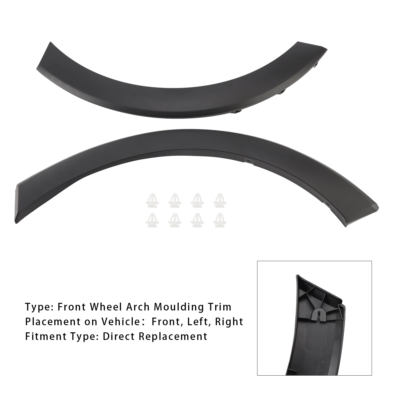 2014-2022 Ford Transit Mk8 2 stuks voorwielkastlijsten rechts & Links 1885950