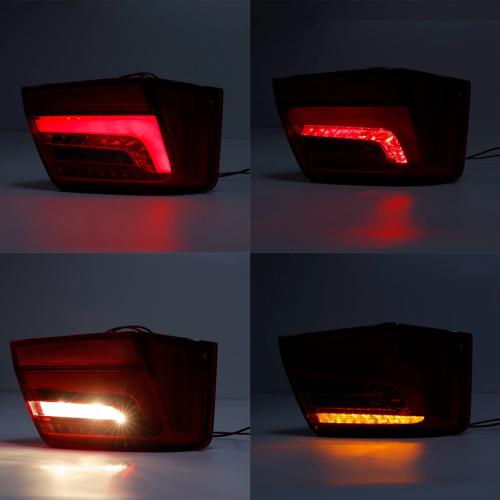 2012-2015  A6 C7 Car 4pcs Inner Outer LED Taillight Brake Light 4GD945093 4GD945094 Generic