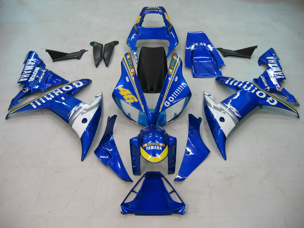 2002-2003 Yamaha YZF-R1 blauwe nr. 46 racestroomlijnkappen algemeen