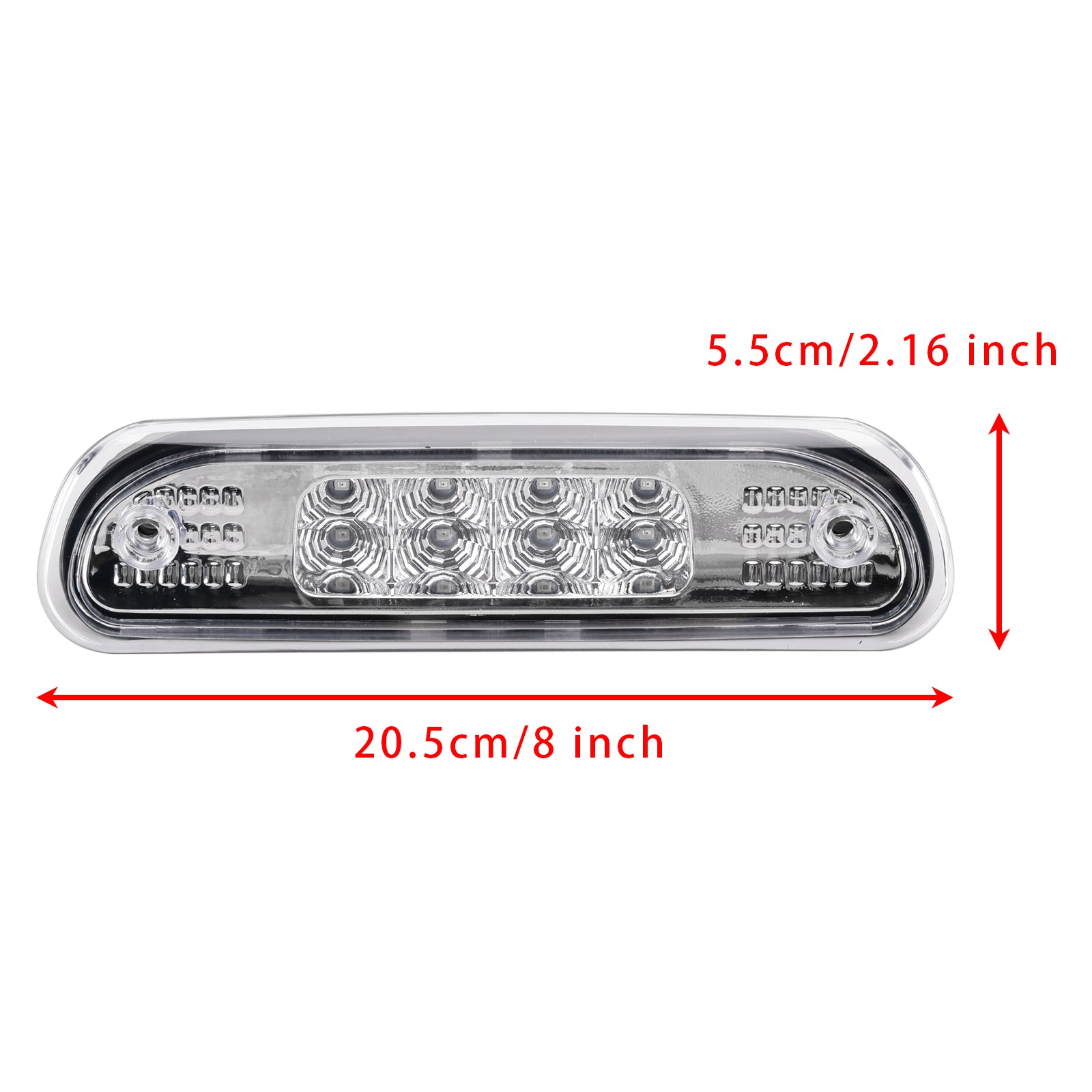 Tercera luz de freno LED, lámpara de parada 55155140 para Jeep Grand Cherokee 1999-2004, blanca