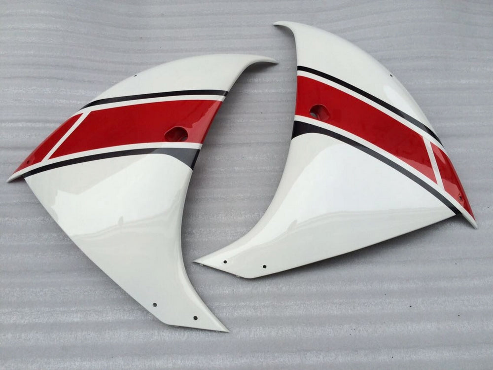 2009-2011 Yamaha YZF-R1 Blanc Rouge Noir Carénages Racing Générique