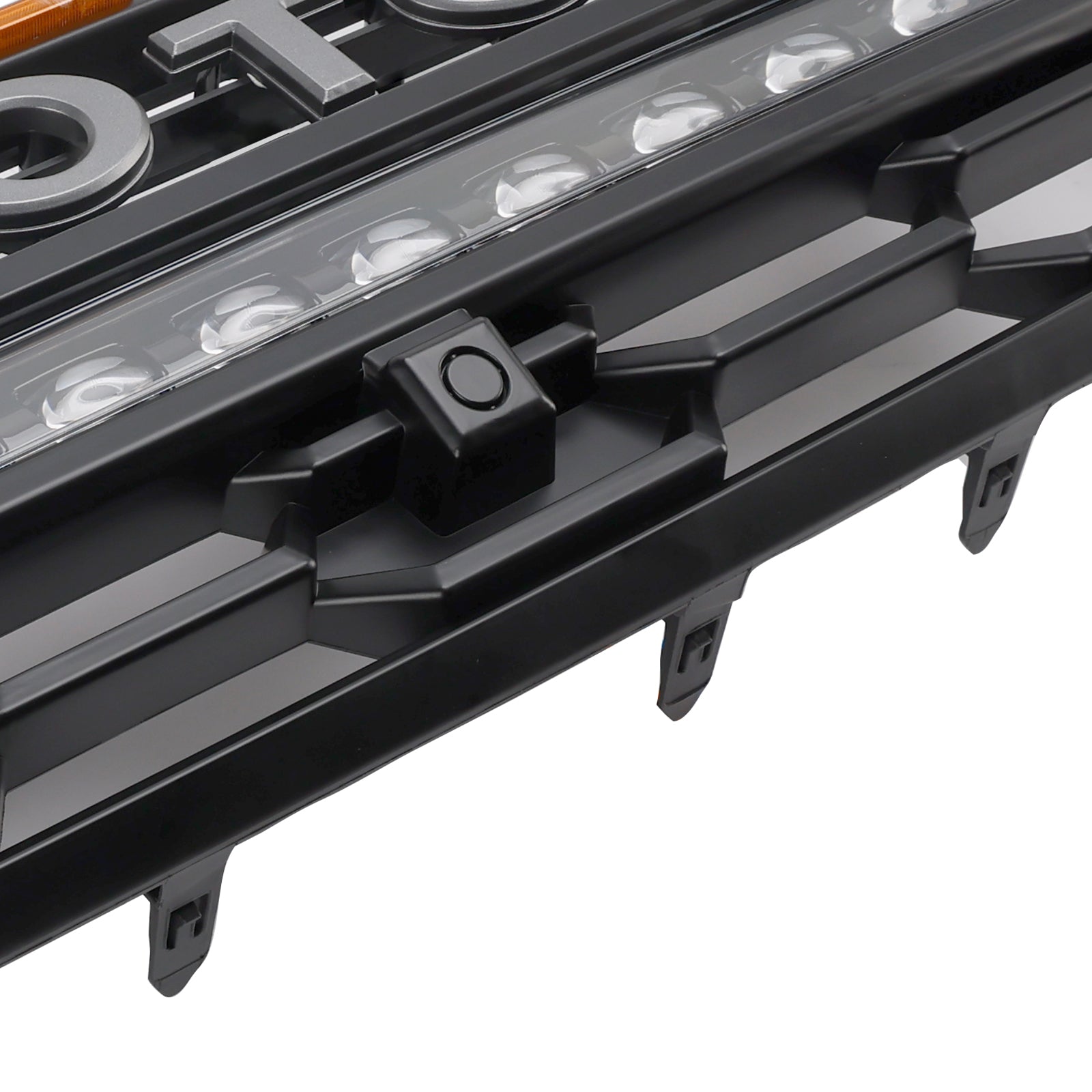 2024+ Toyota Tacoma With Led & Light Bar Black Front Bumper Grill Grille