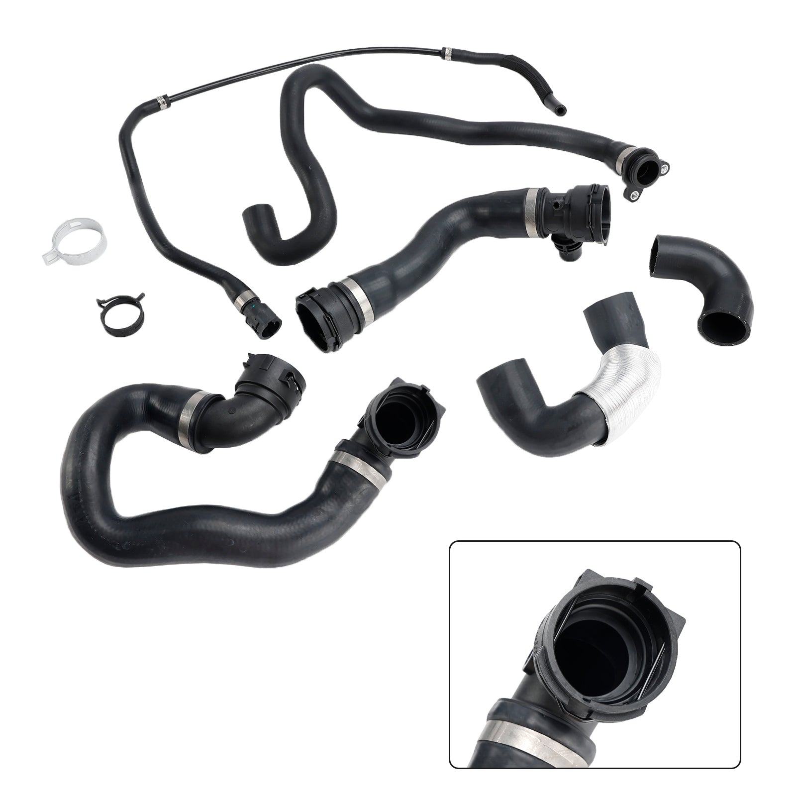 6PCS Radiator Coolant Water Hose Pipe Kit For BMW 135i 335i 335xi 2007-2010