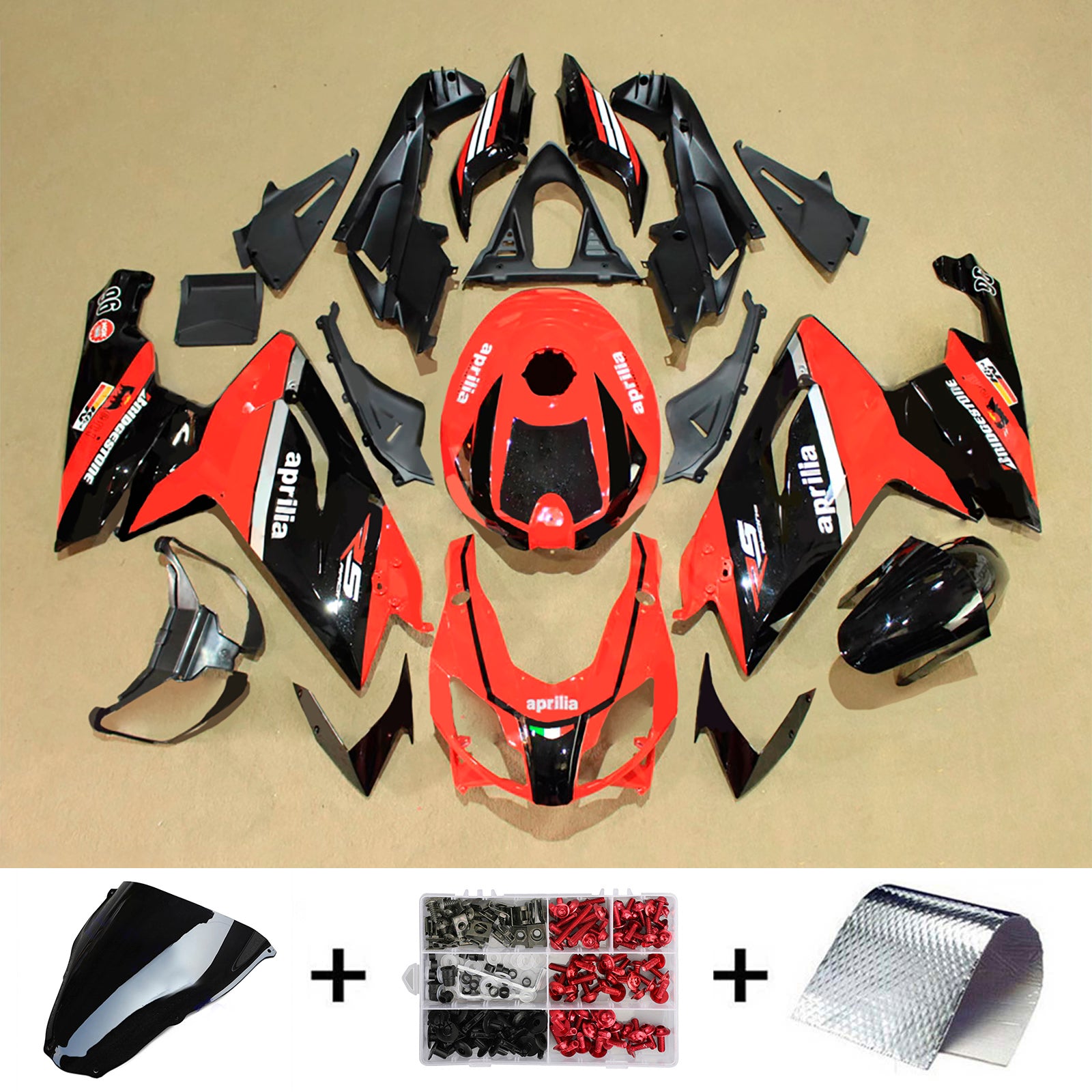 2006-2011 Aprilia Rs125 injektionsmässa kit Bodywork Plastic ABS