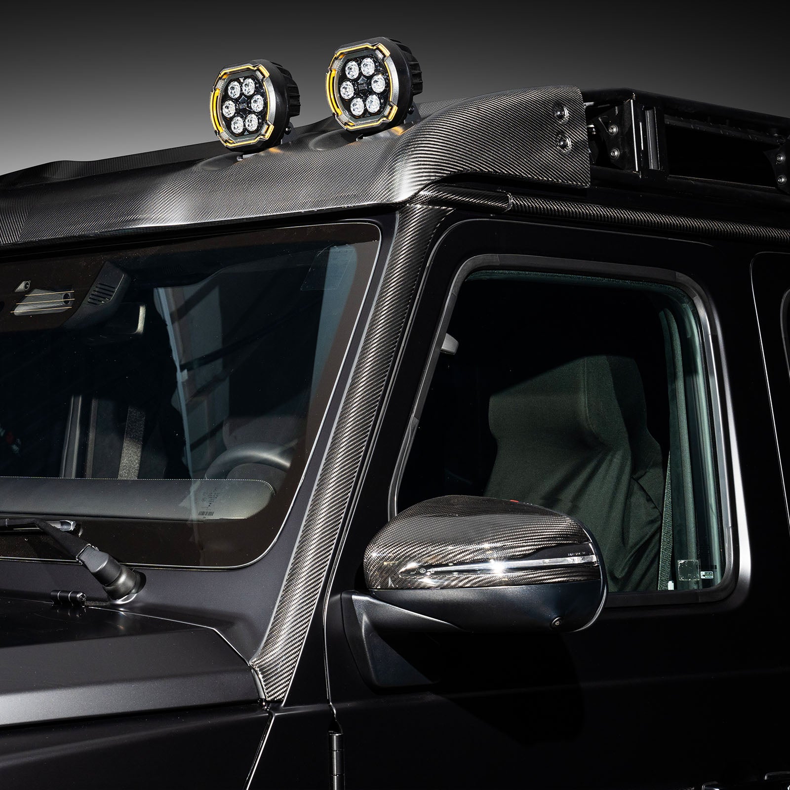 Carbon Fiber Front Side Air Vent Outlet Trim Fit Benz G Class G63 G550 2025+
