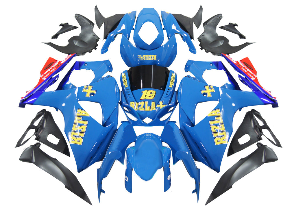 2009-2016 Suzuki GSXR 1000 blauwe Rizla Racing stroomlijnkappen algemeen