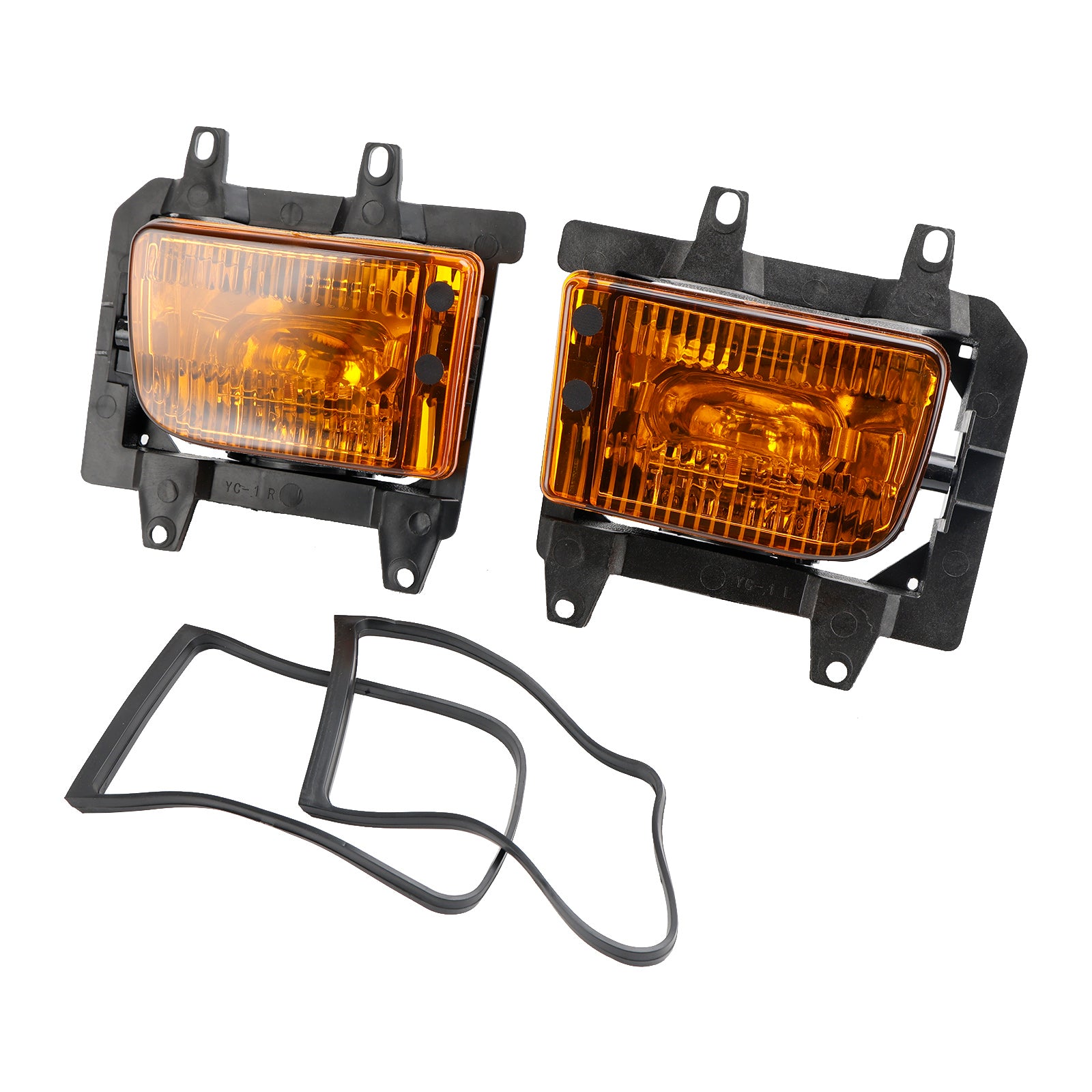 Front Bumper Fog Lights Plastic Lens Kit For 85-93 BMW E30 3-Series Sedan Generic