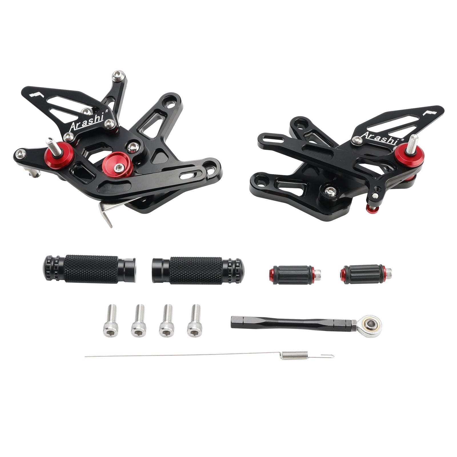 Repose-pieds arrière en aluminium CNC Kawasaki Ninja ZX6R ZX636 2021-2024
