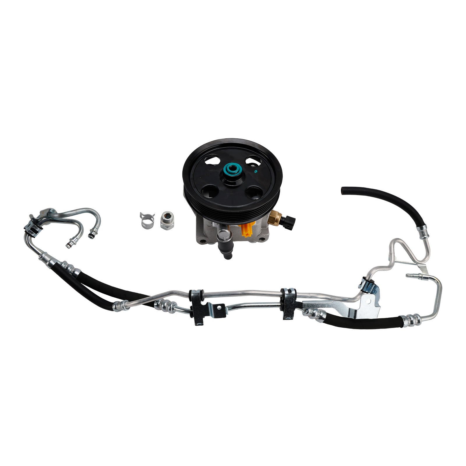 4M513A696AC For Ford Focus 2004-2011 Power Steering Pump + High Pressure Pipe