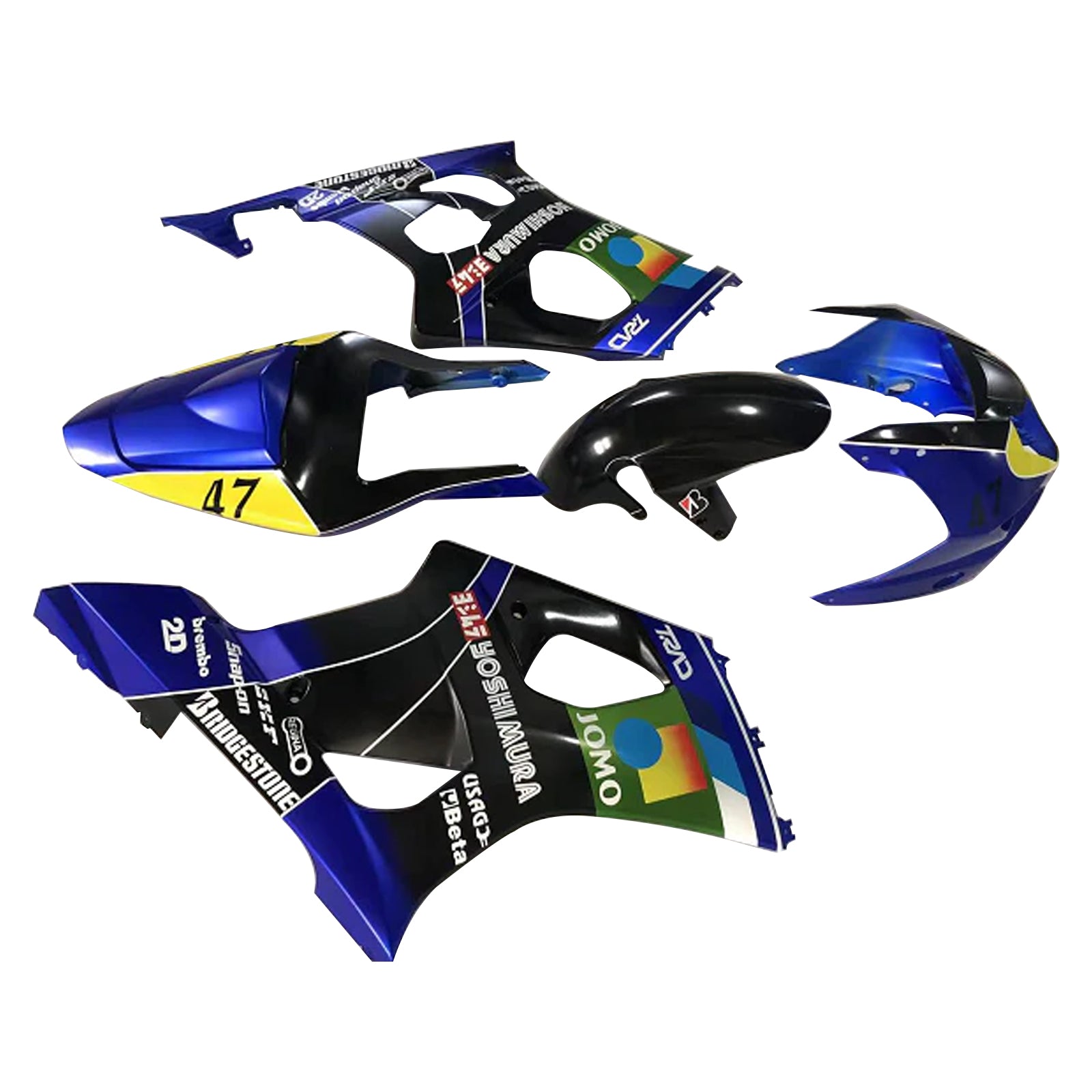 2003-2004 Suzuki GSXR1000 K3 Injection Fairing Kit Karosseri Plast ABS