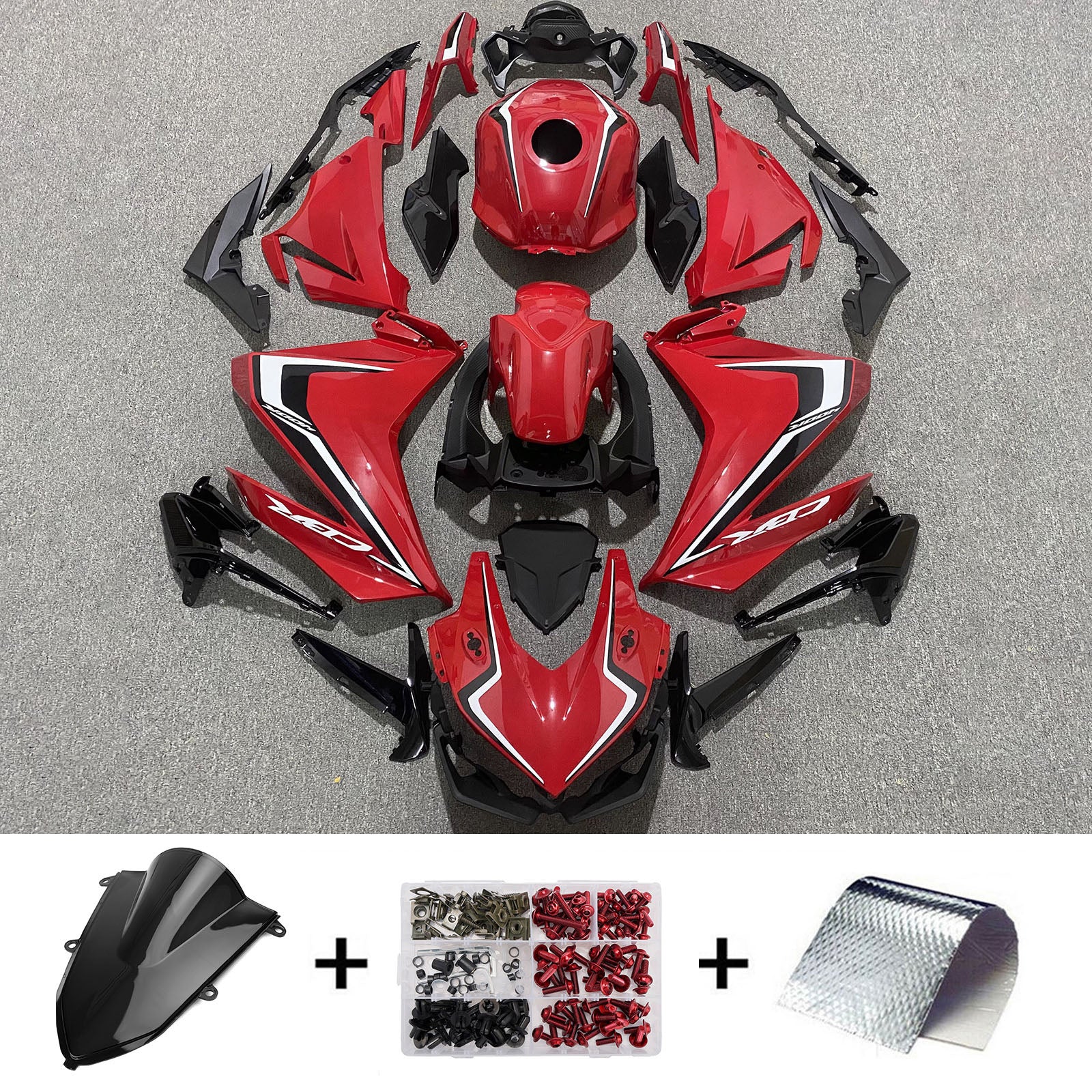 Injection Fairing Kit Bodywork Plastic ABS For Honda CBR500R 2022-2023