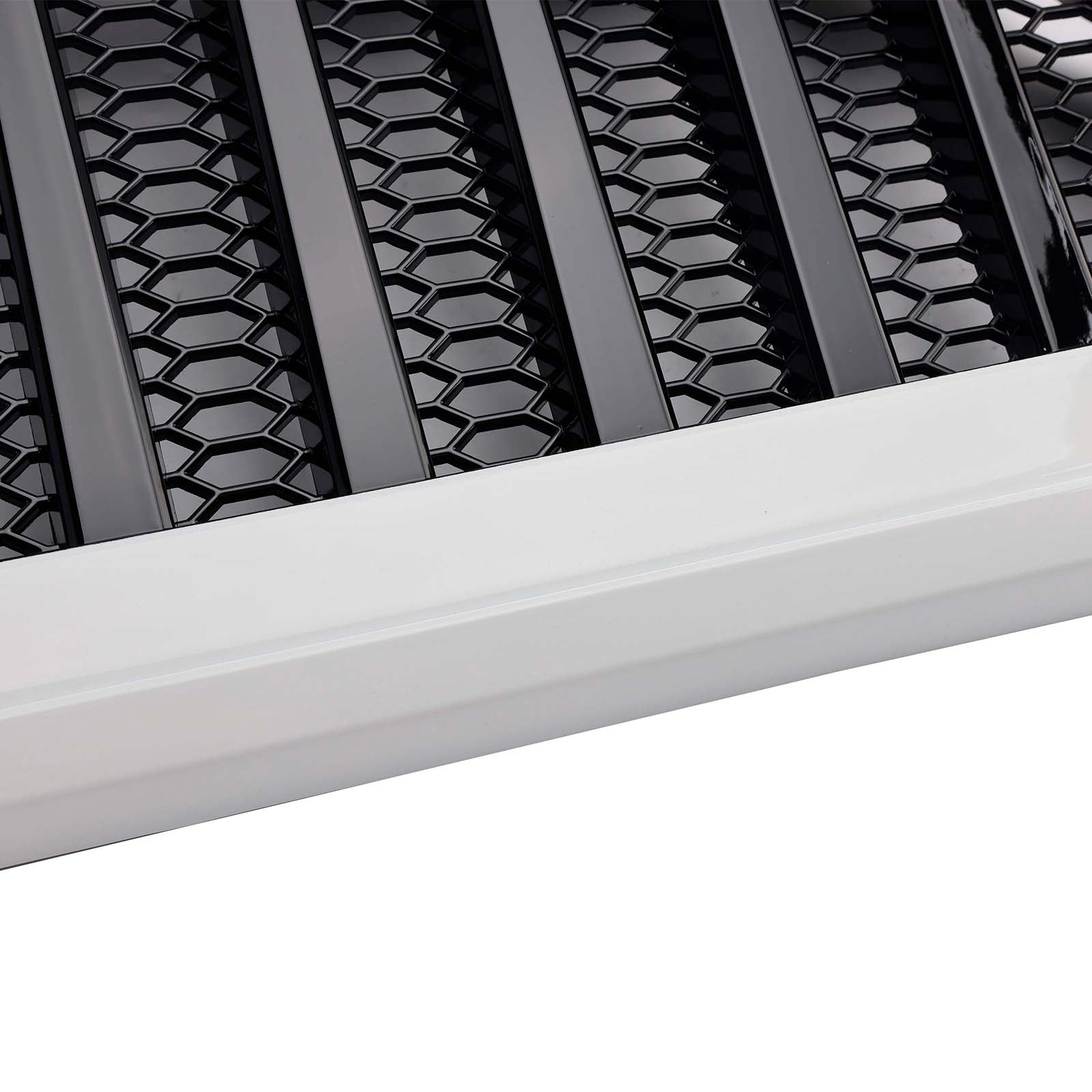 2018-2023 adapté pour Jeep Wrangler JL JT blanc  &  noir calandre avant Vader Grille de pare-chocs