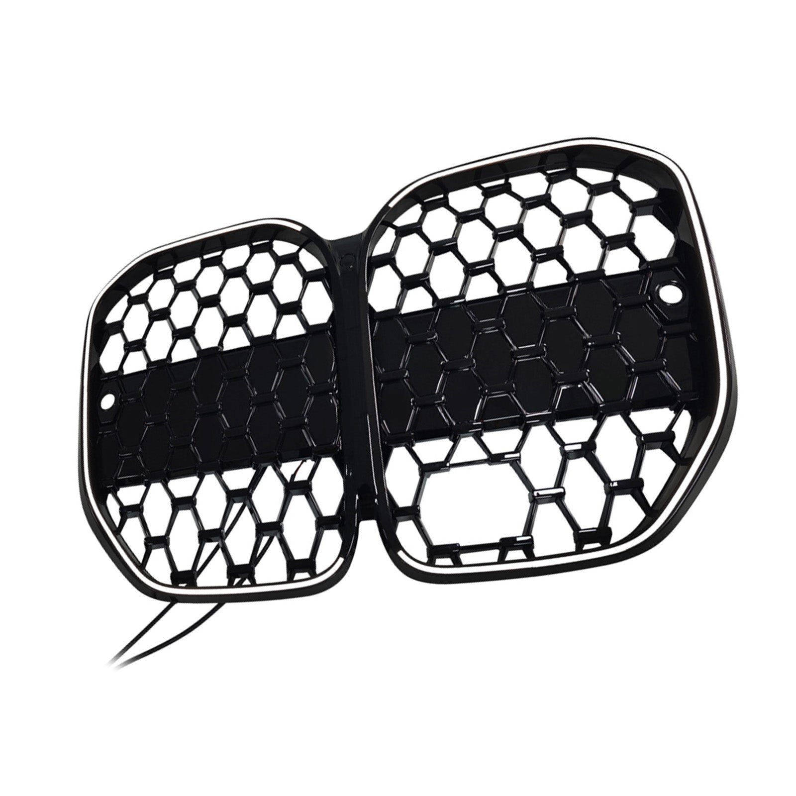 Black Front Bumper Grille Grill Fit BMW 4 Series G22 G23 G82 2020-2025 W/ ACC