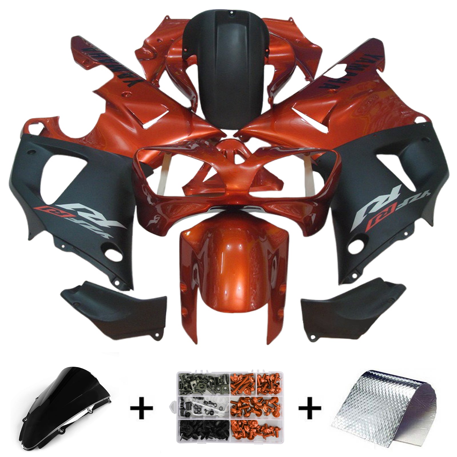 2000-2001 Yamaha YZF 1000 R1 Kit de carénage d'injection carrosserie plastique ABS