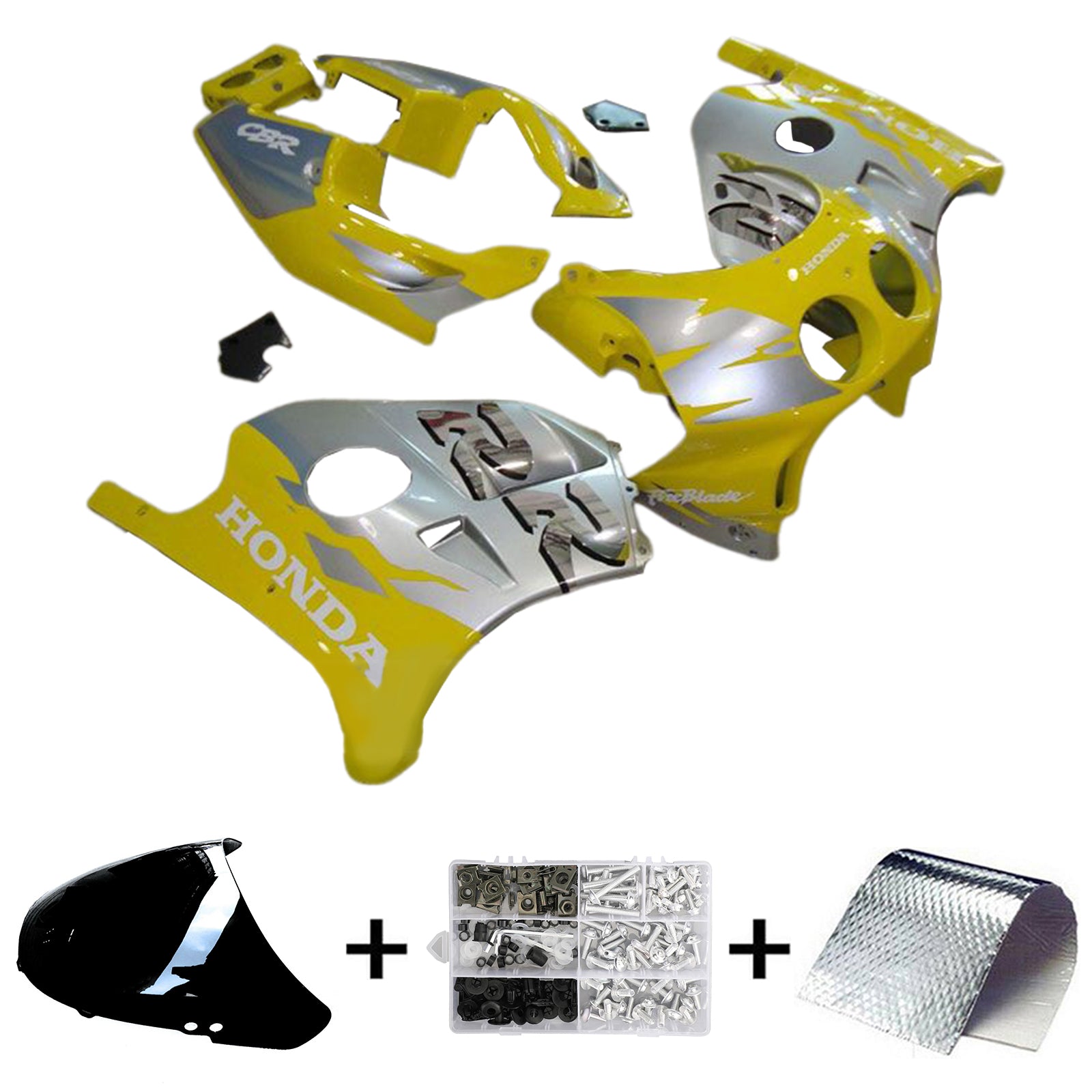 1990-1998 Honda CBR250RR MC22 Kit de carénage d'injection carrosserie plastique ABS