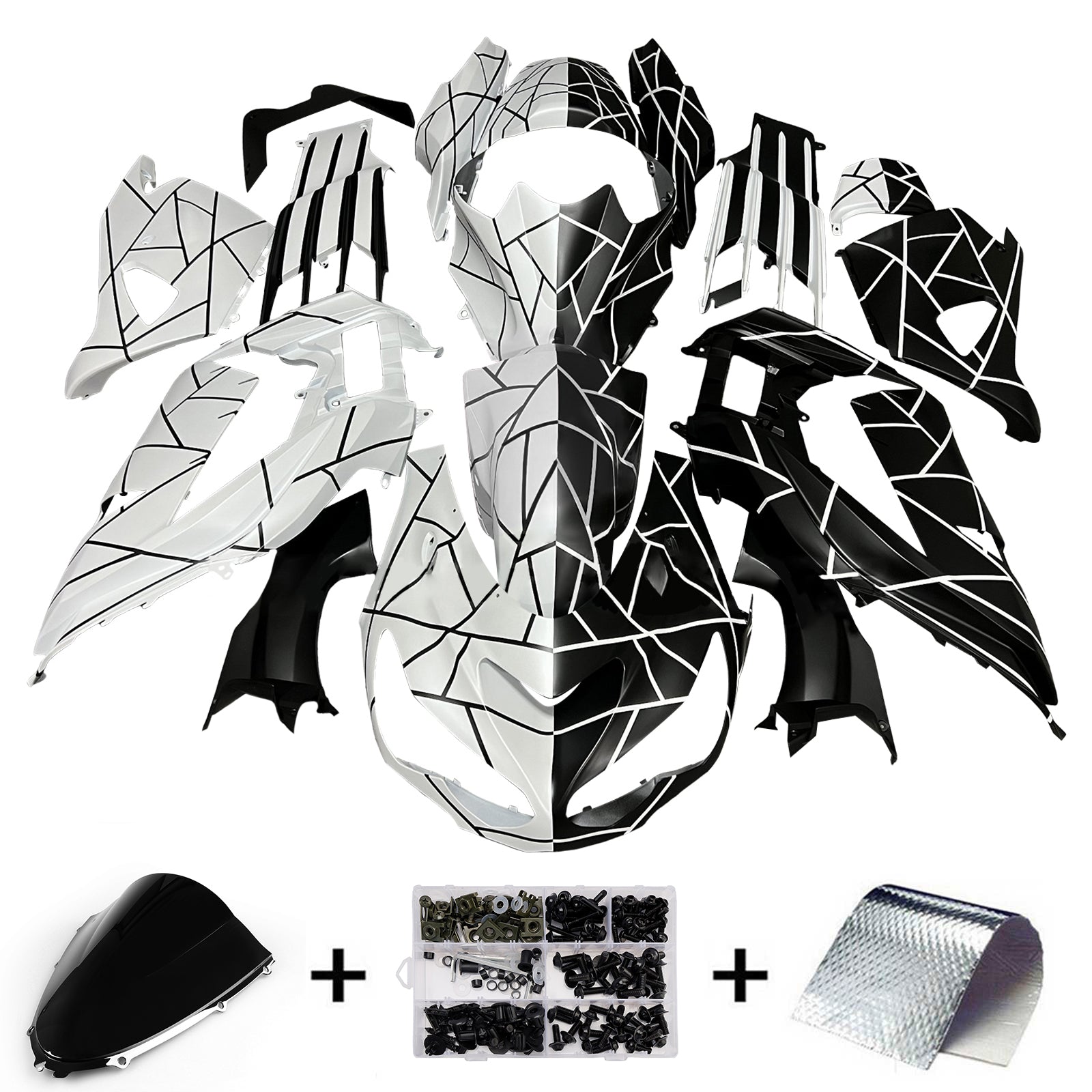 Injectie Kuip Kit Carrosserie geschikt voor Kawasaki ZX14R ZZR1400 2012-2025