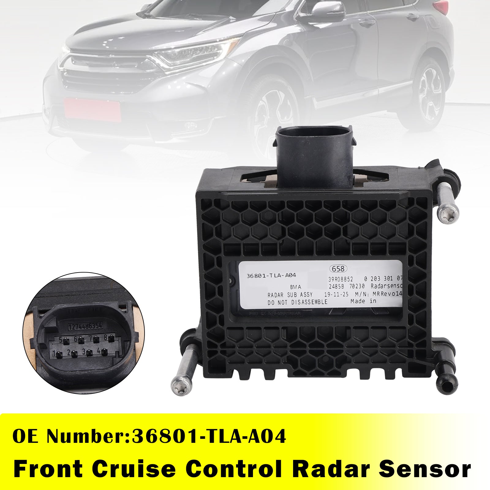 Capteur Radar de régulateur de vitesse avant 36801-TLA-A04 pour Honda CR-V 2017-2019