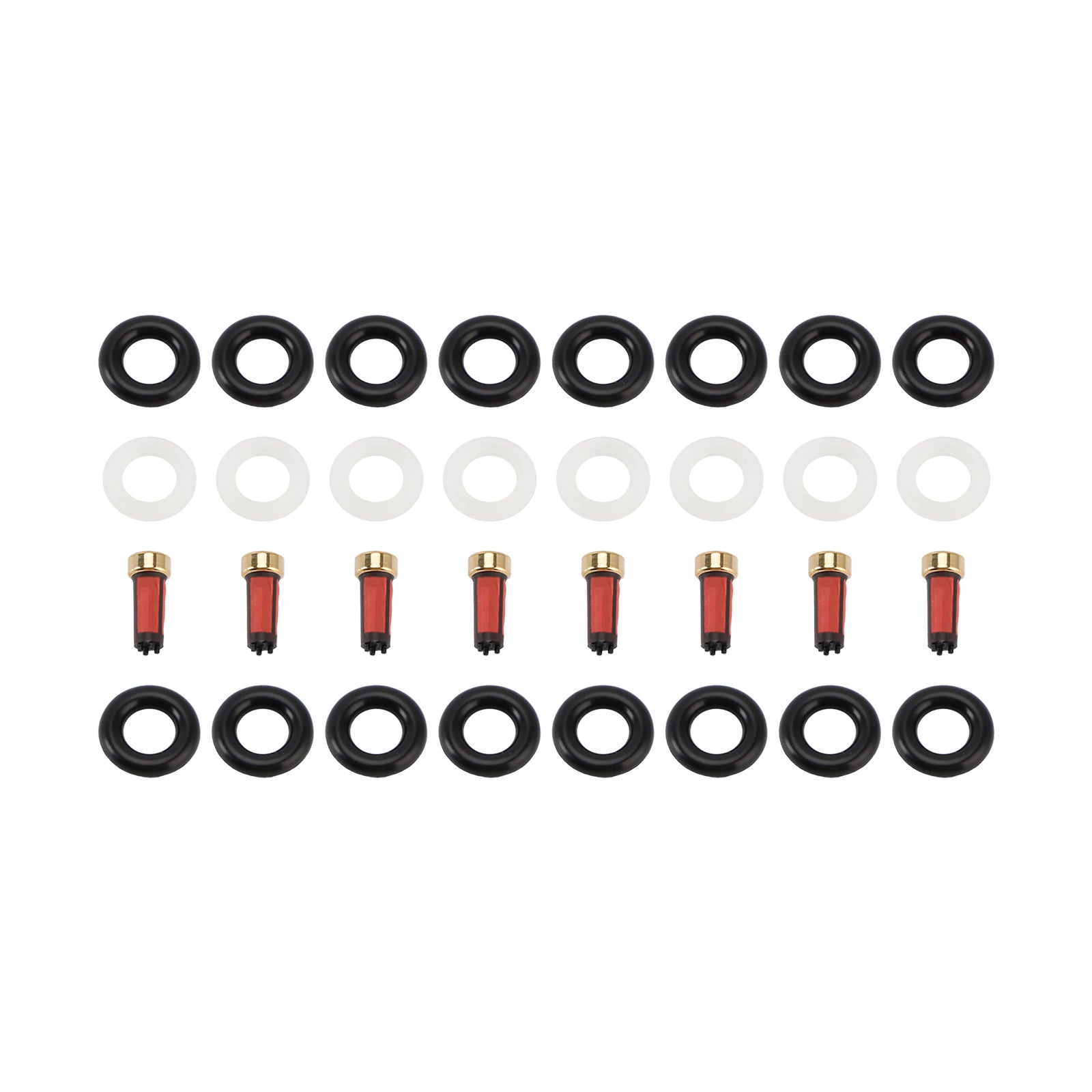 8PCS Fuel Injector Service Kit O-Ring 0280156101 Fit Porsche Cayenne S 4.5L