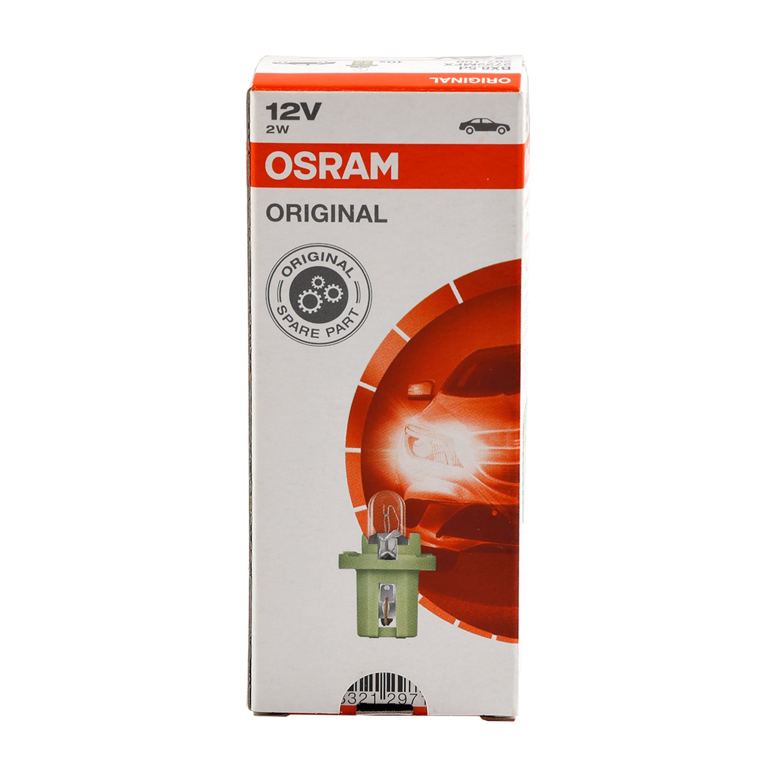 10ks prístrojové svetlo BX8.5D 2722MFX 12V 2W pre Osram