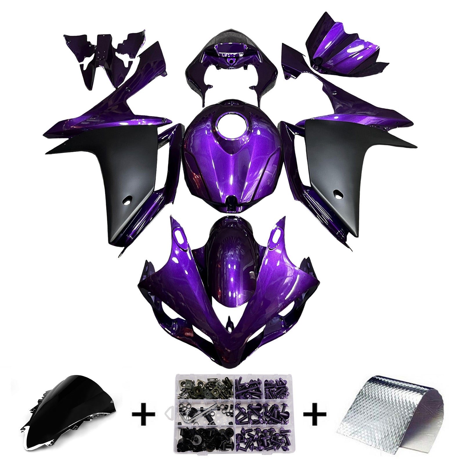 Injection Fairing Kit Bodywork Plastic ABS For Yamaha YZFR1 YZF-R1 2007-2008