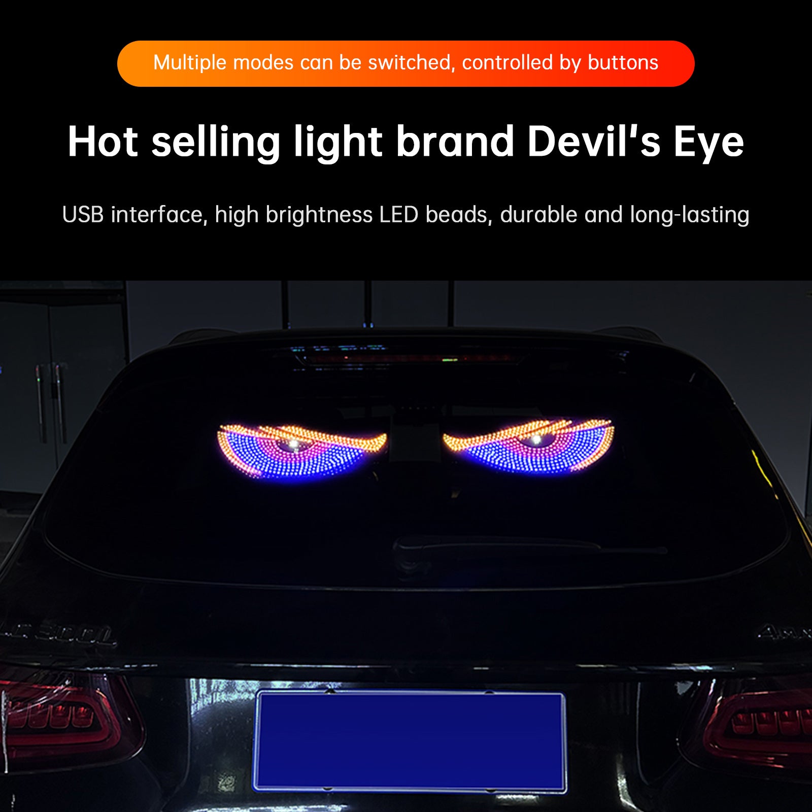 LED-scherm Devil's Eye Car Eye Light Truck Dynamisch LED-licht
