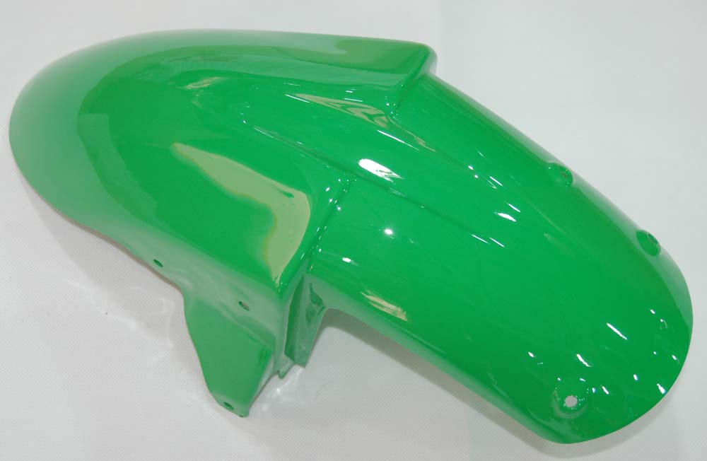 2006-2007 Kawasaki ZX 10R Carénages de course flamme verte et blanche générique