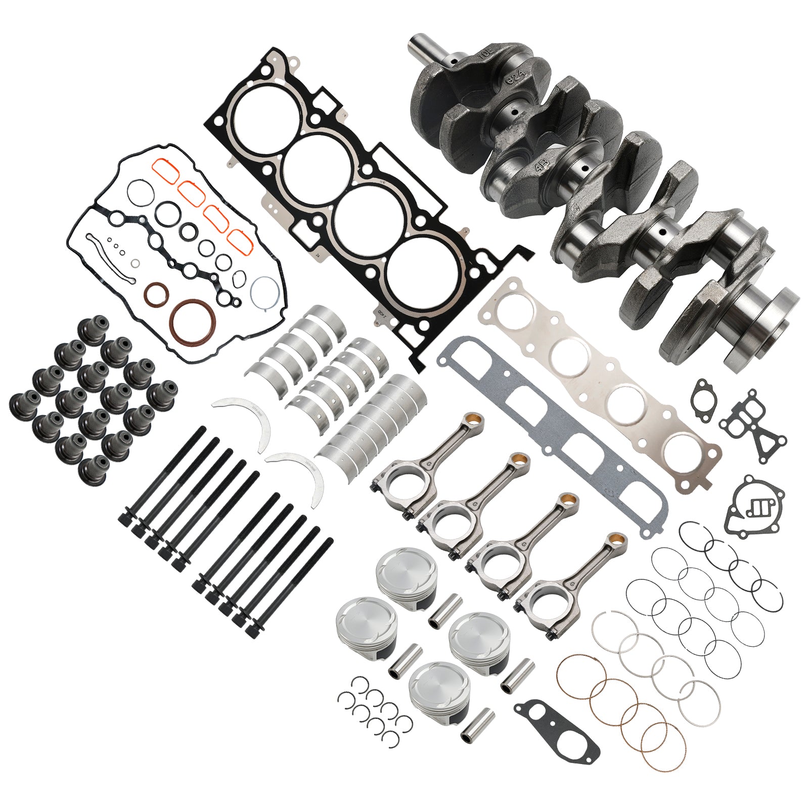 Kit de révision et de reconstruction du moteur Kia Sorento G4KE 2,4 L 2009-2020, vilebrequin et bielles 23510-25220