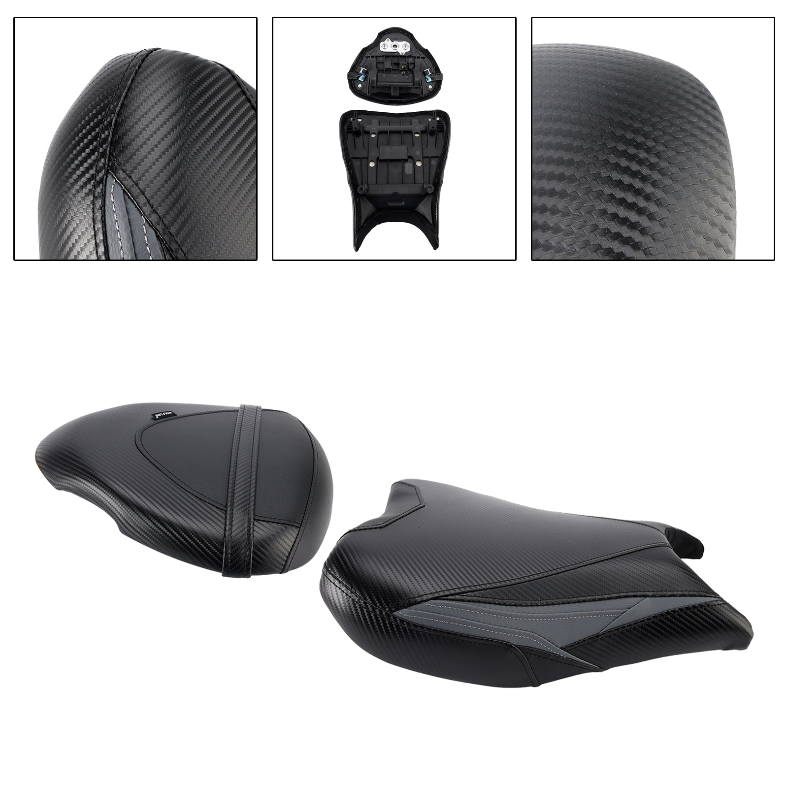 Front&Rear Raider Passenger Cushion Kit Black2 For Suzuki Gsx1300R 2022-2024