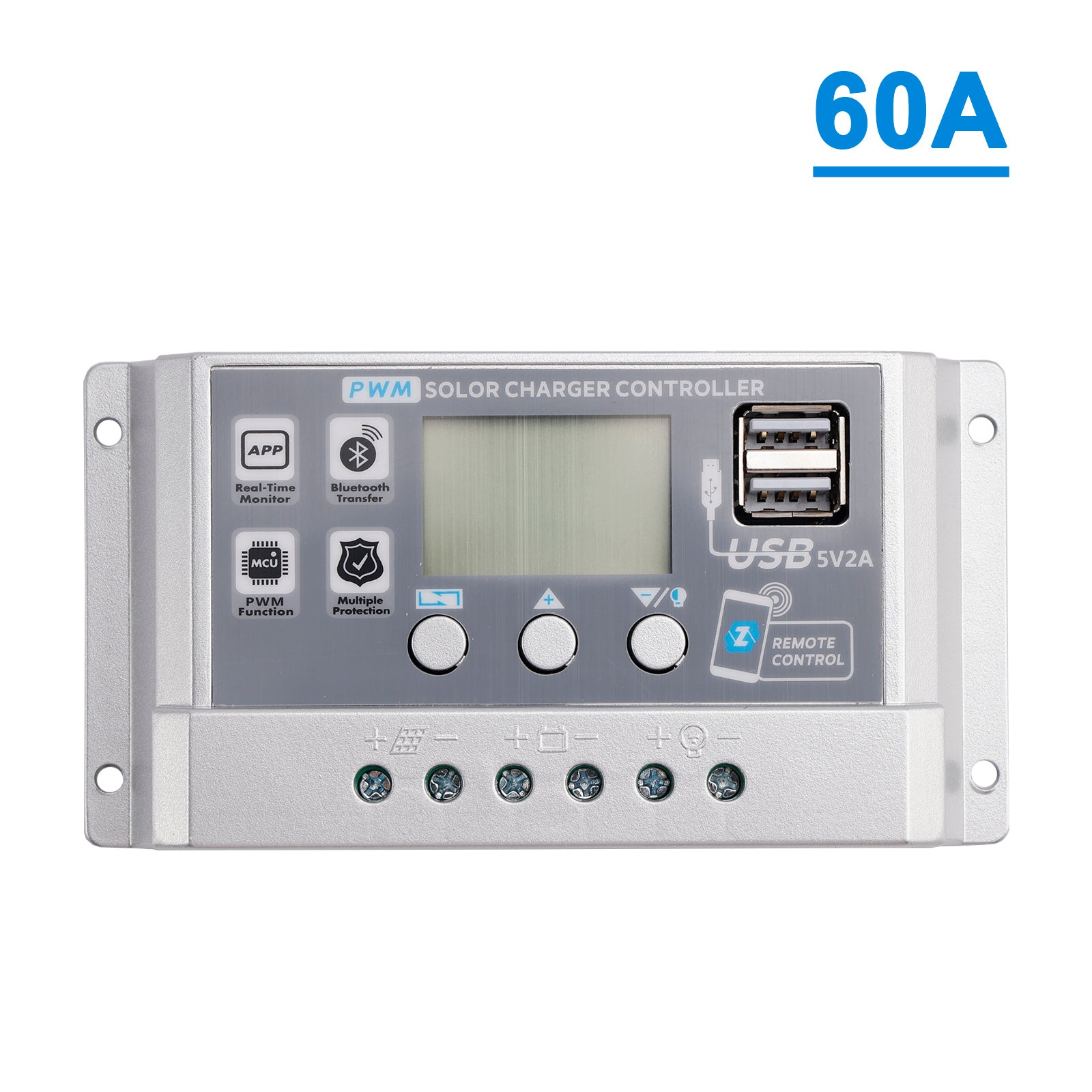 10A-60A PWM zonnecontroller Mobiele APP Intelligente bediening zonnecontroller