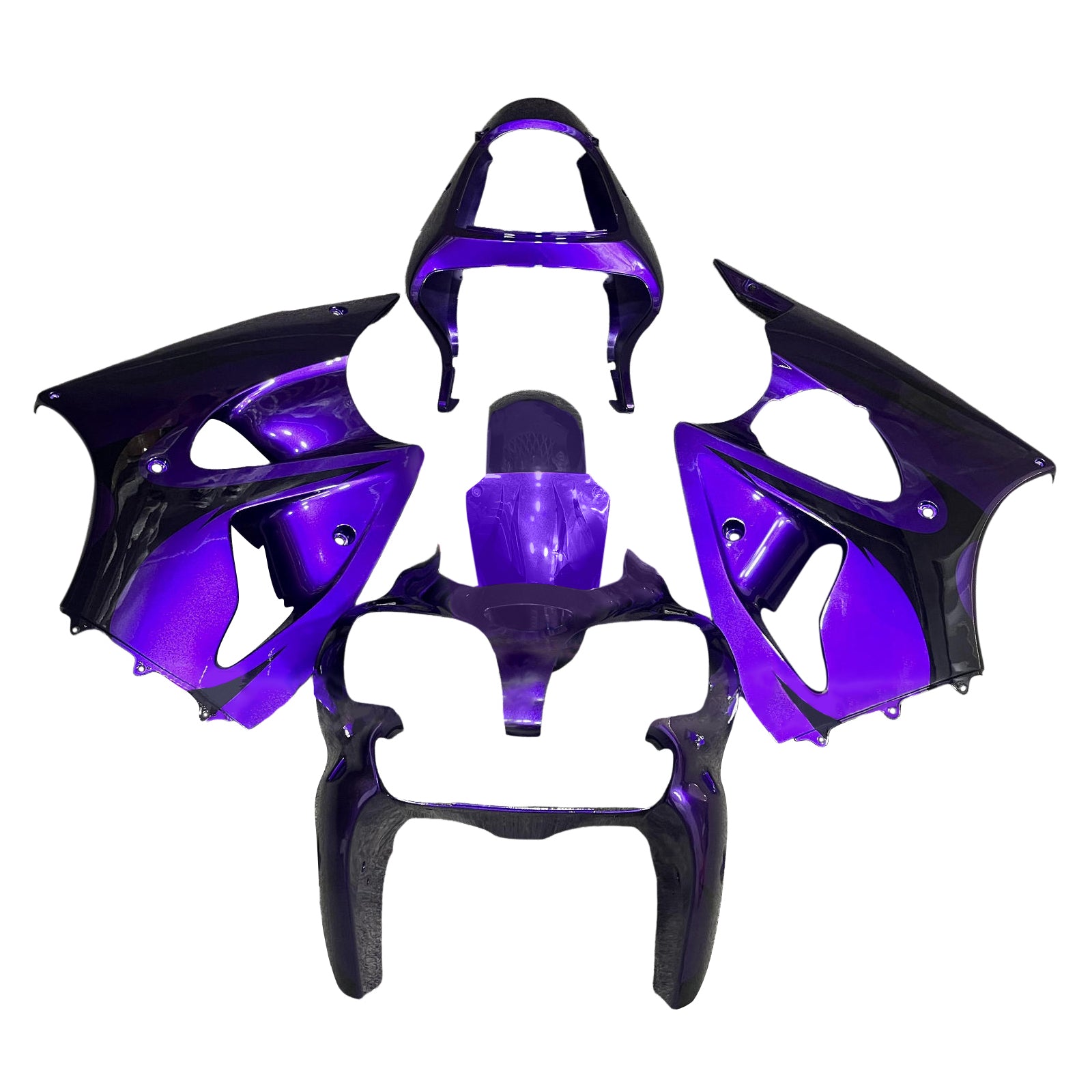 Kit de carénage d'injection de carrosserie pour Kawasaki ZX6R 636 2000-2002 ZZR600 2005-2008
