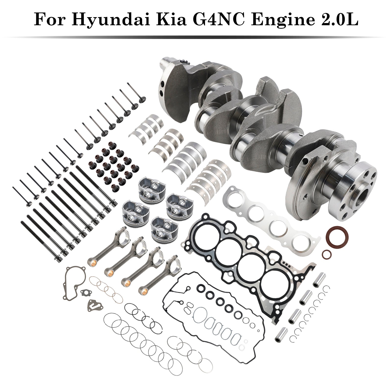 G4NC Engine Rebuild Overhaul Kit For Hyundai Tucson Kia Soul 12-19 Forte 2.0L