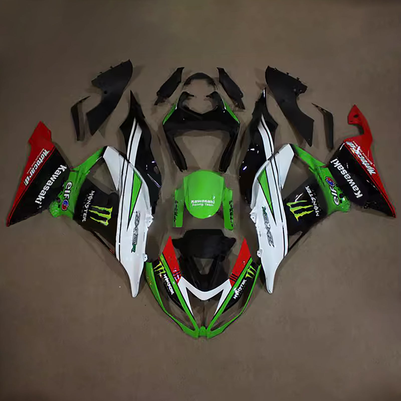 Kit carena iniezione carrozzeria in plastica ABS adatta per Kawasaki ZX6R 636 2013-2018