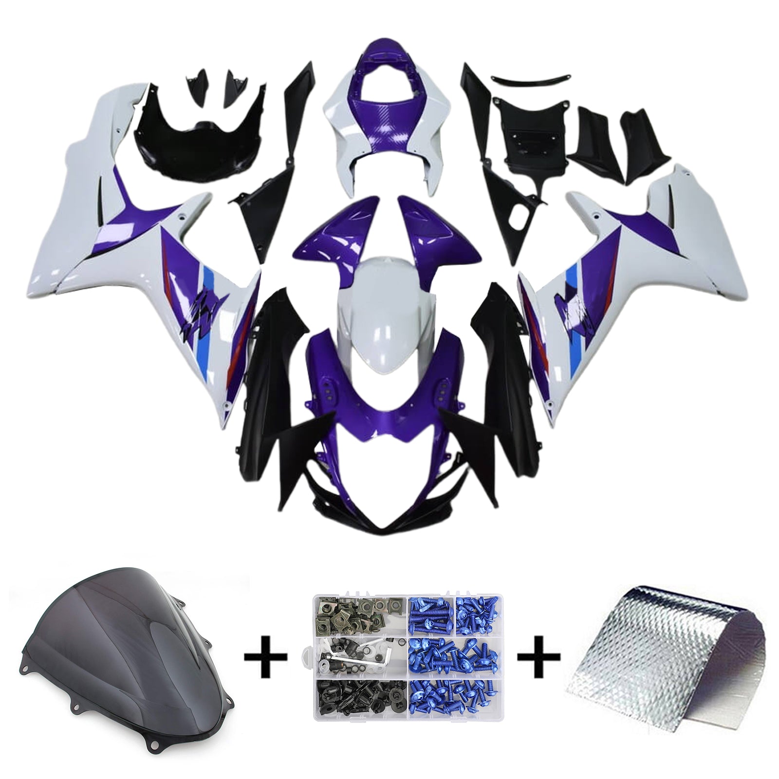 2011-2024 Suzuki GSXR 600/750 K11 Amotopart Injection Fairing Kit Bodywork Plastic ABS #101