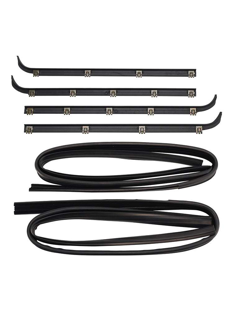 1987-1997 Ford F250 Tamion de vitre avant de camion Sweep 4pcs Fenêtre de porte Sceau de joint WEATHERSTRIP + 2PCS SEAL Kit