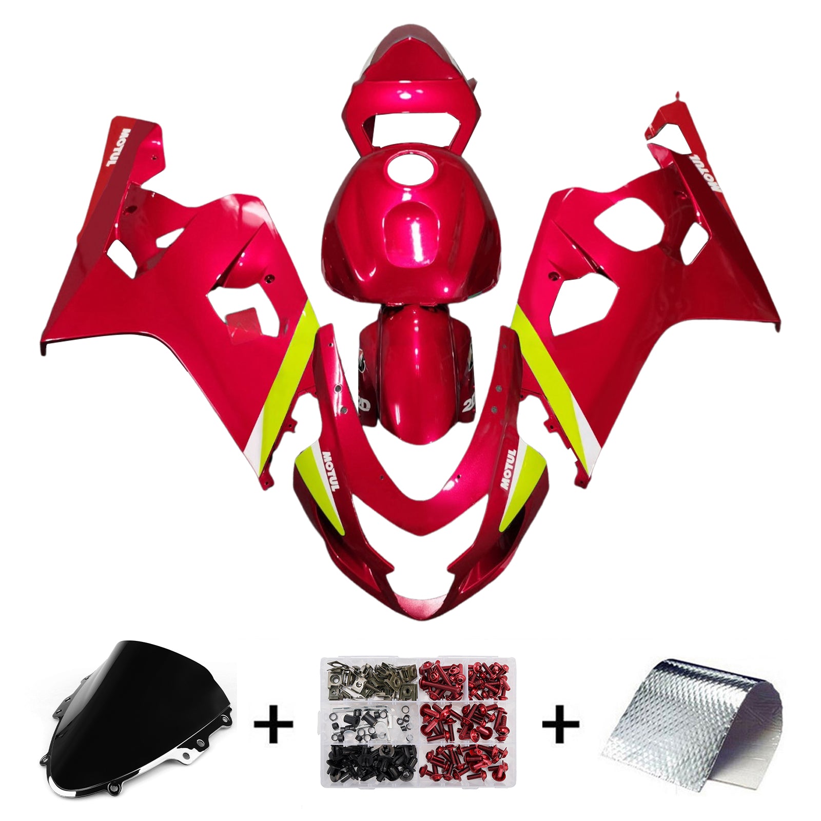 Kit na vstrekovanie kapoty karoséria plastový abs pre Suzuki GSXR 600/750 2004-2005 K4