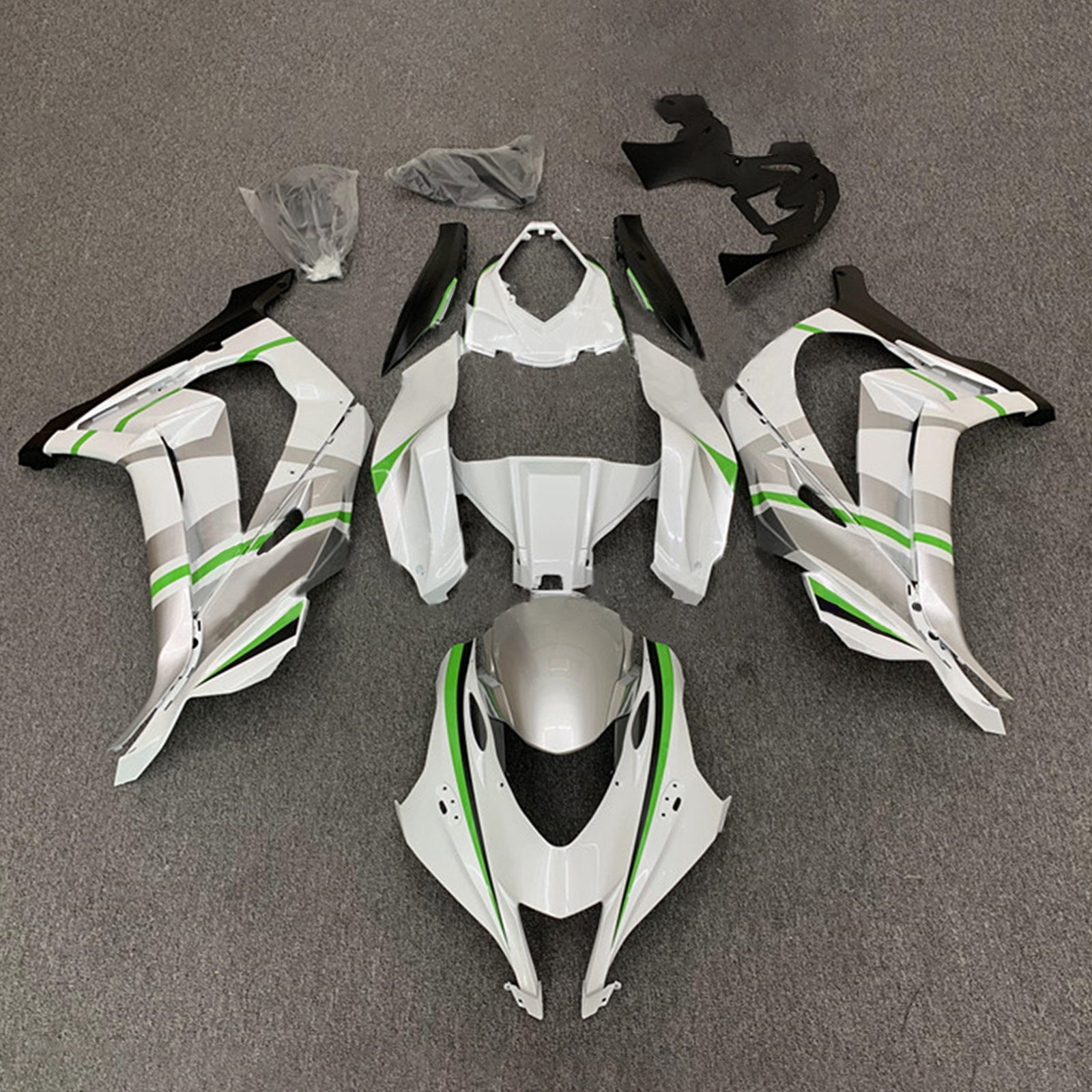 2016-2020 kawasaki zx10r injection de carénage kit de carrosserie en plastique ABS # 157