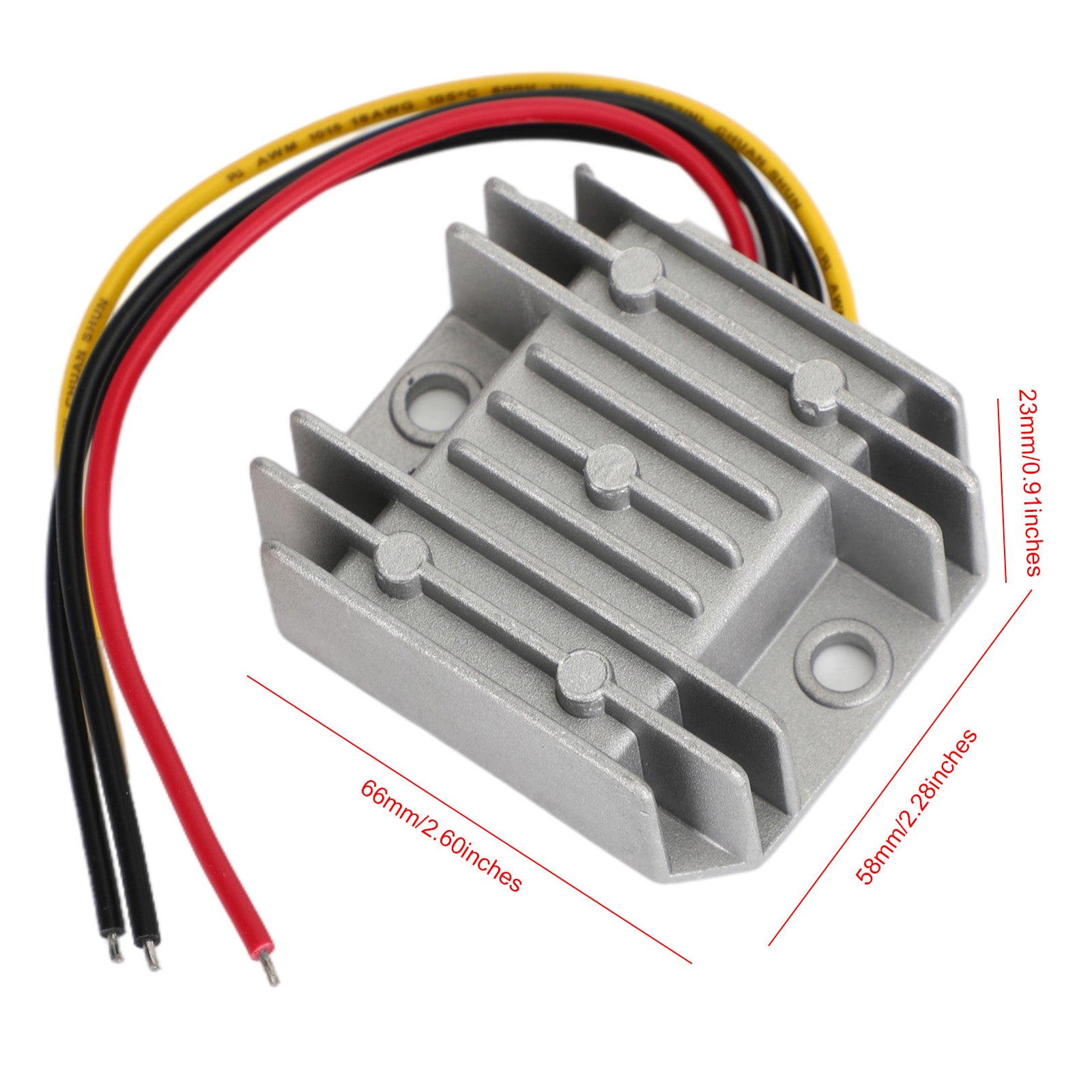 Régulateur de convertisseur de puissance DC/DC étanche 8-40V à 12V 3A