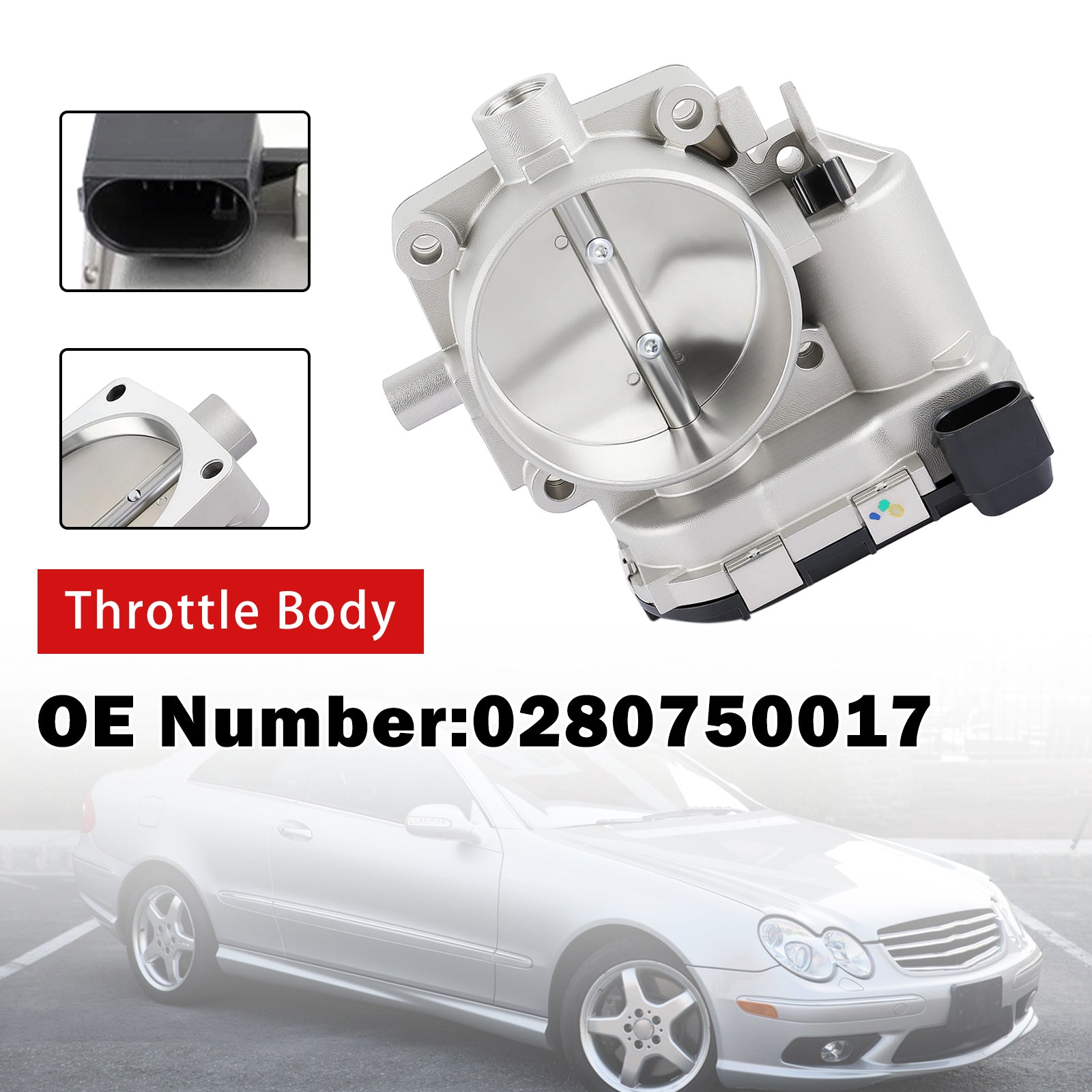 Throttle Body 0280750017 For Mercedes-Benz C280 2006-2007 C300 2008-2012