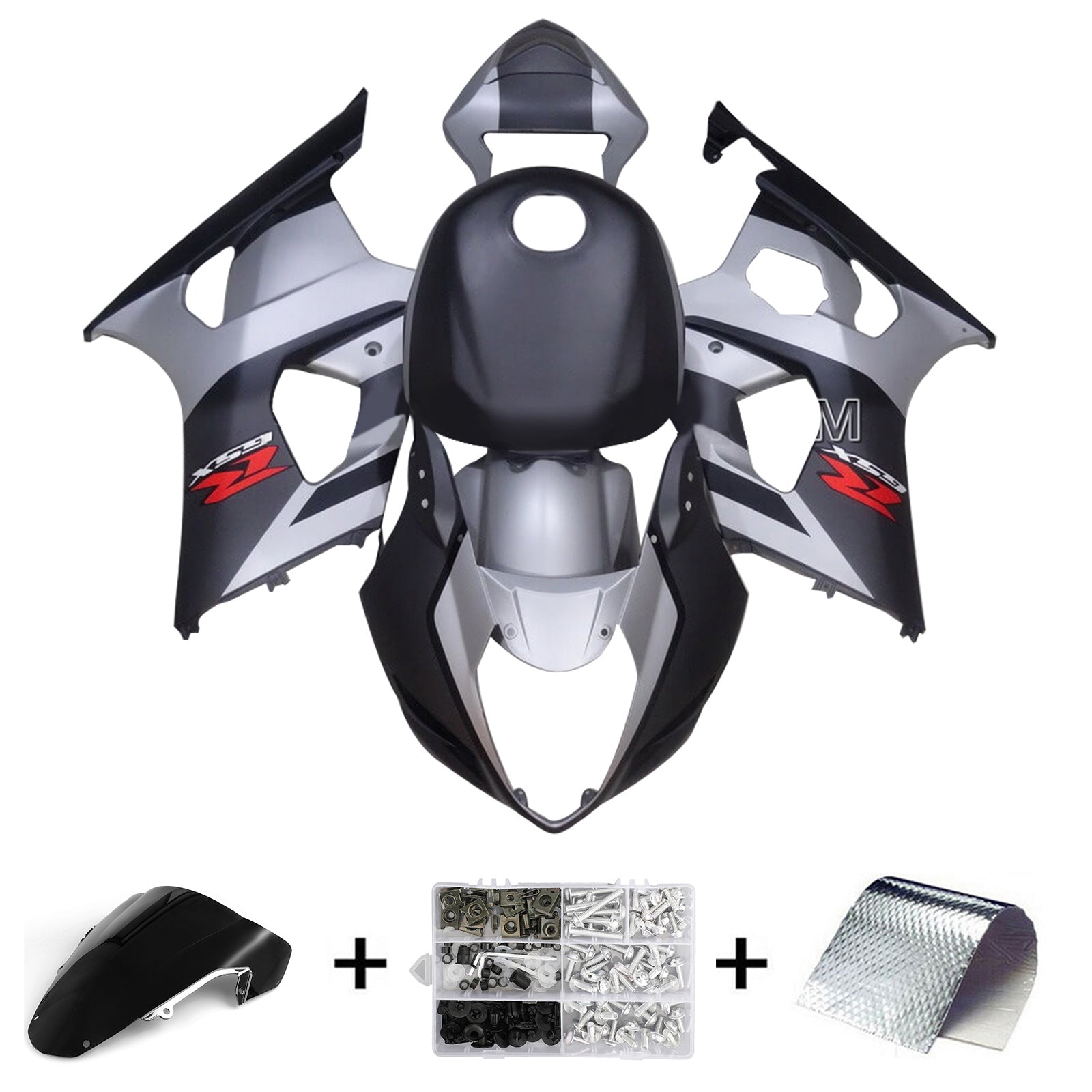 2003-2004 Suzuki GSXR1000 K3 Injection Fairing Kit Karosseri Plast ABS