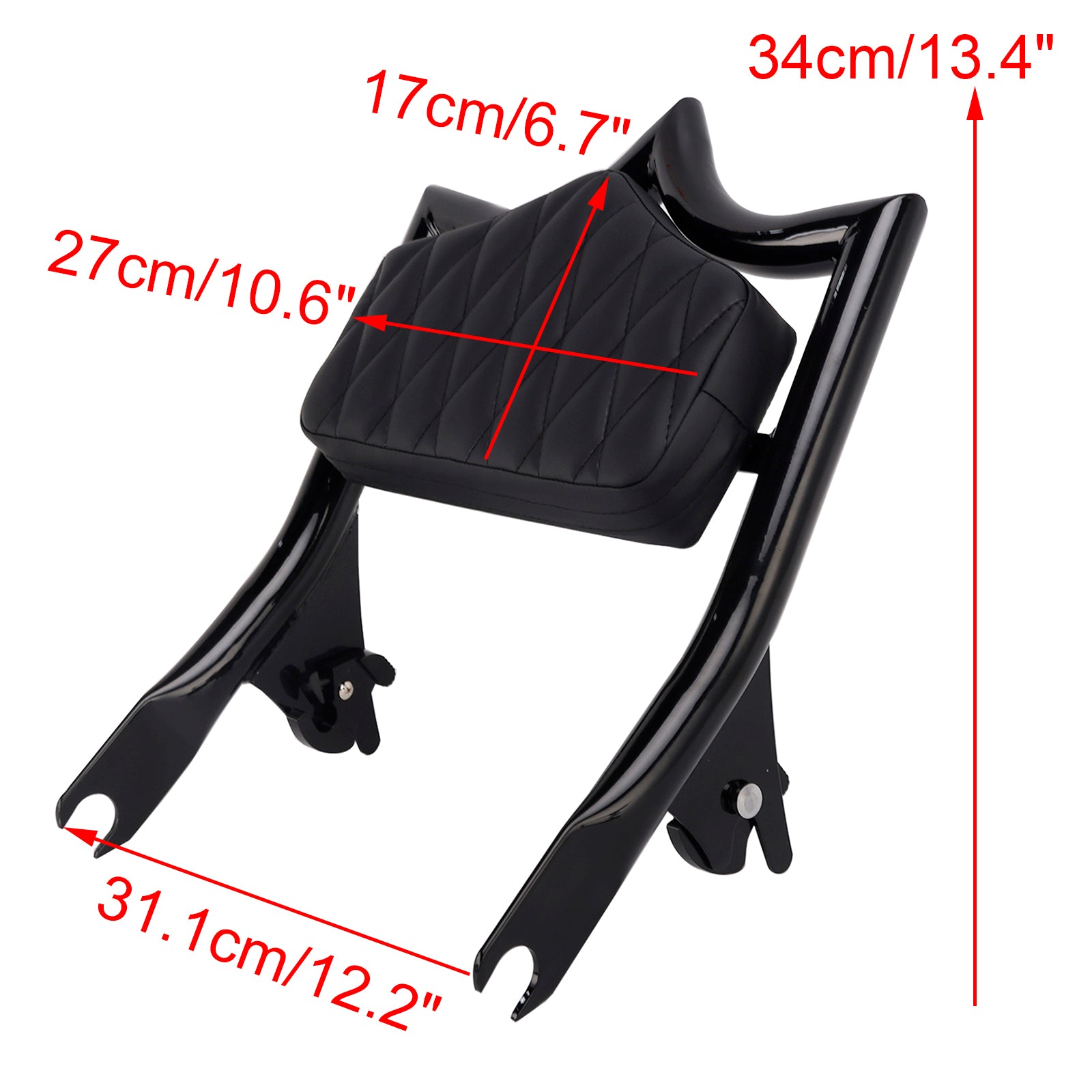 Passenger Sissy Bar Backrest for Road King FLHR 2009-2023 CVO Road Glide FLTRXSE 2018-2019