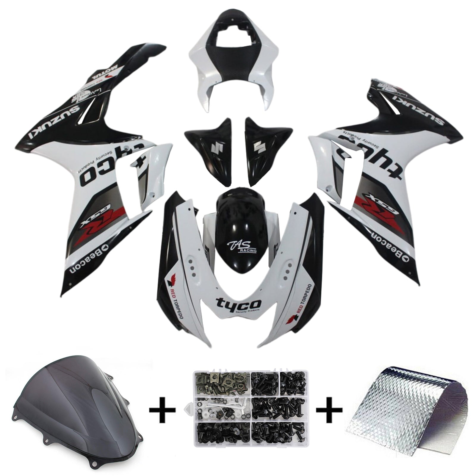 2011-2024 Suzuki GSXR 600/750 K11 Amotopart Injection Fairing Kit Bodywork Plastic ABS #101